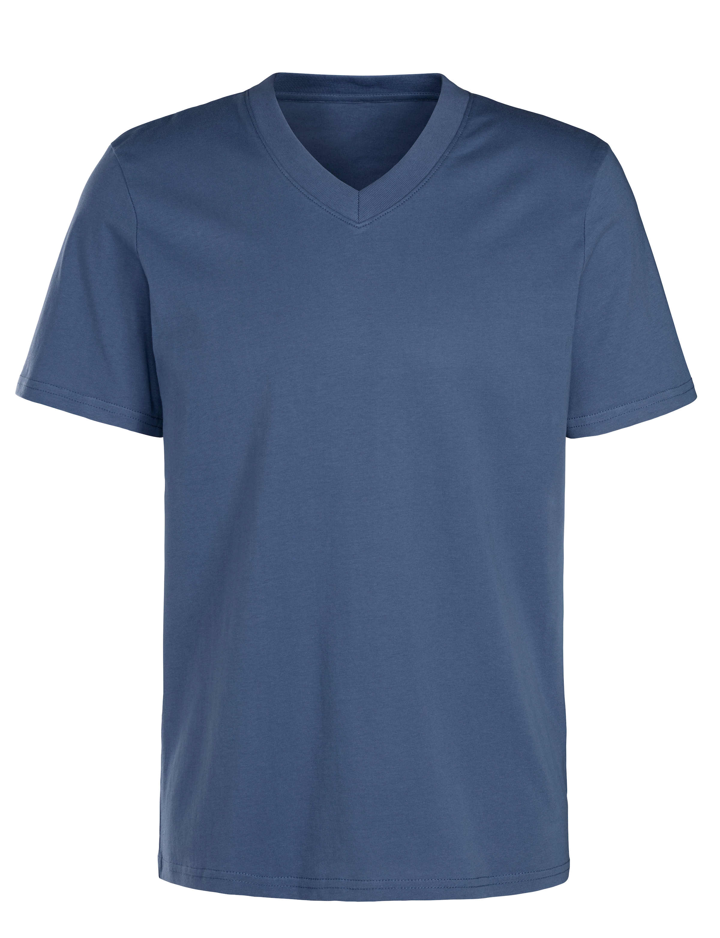 KangaROOS V-Shirt »Regular Fit,«, Freizeitshirt mit Kurzarm, V-Ausschnitt aus reine Baumwolle