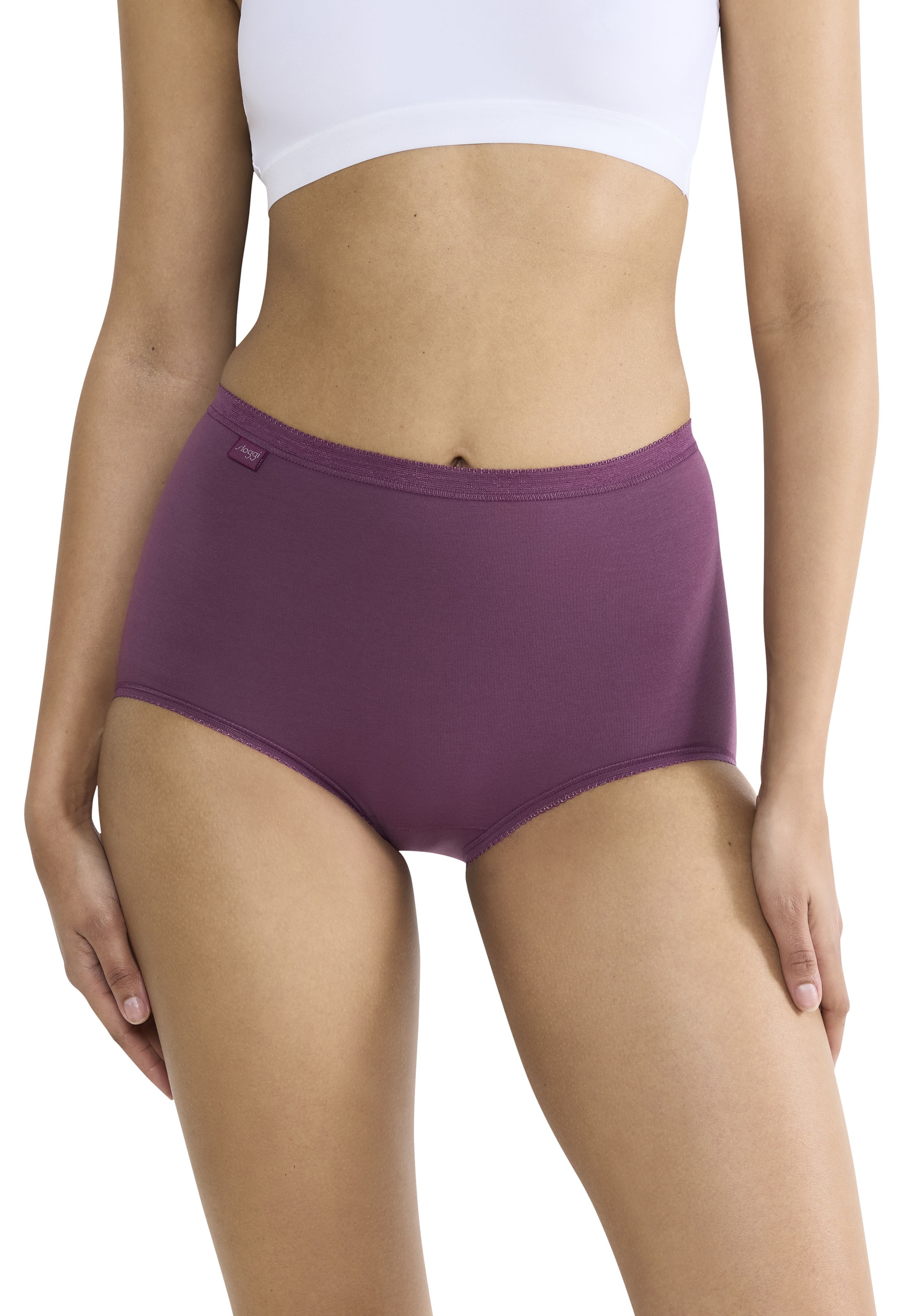 sloggi Maxislip »Basic+«, (3er Pack), Baumwollmischung, weiche Nähte, Single Jersey