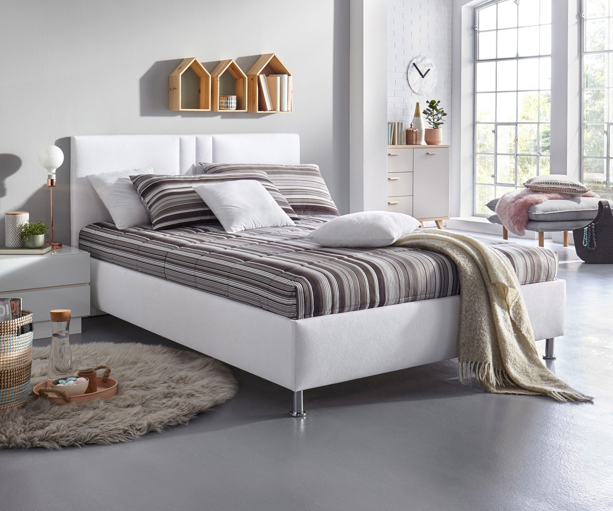 Westfalia Schlafkomfort Polsterbett "Elba" wahlweise mit LED-Beleuchtung