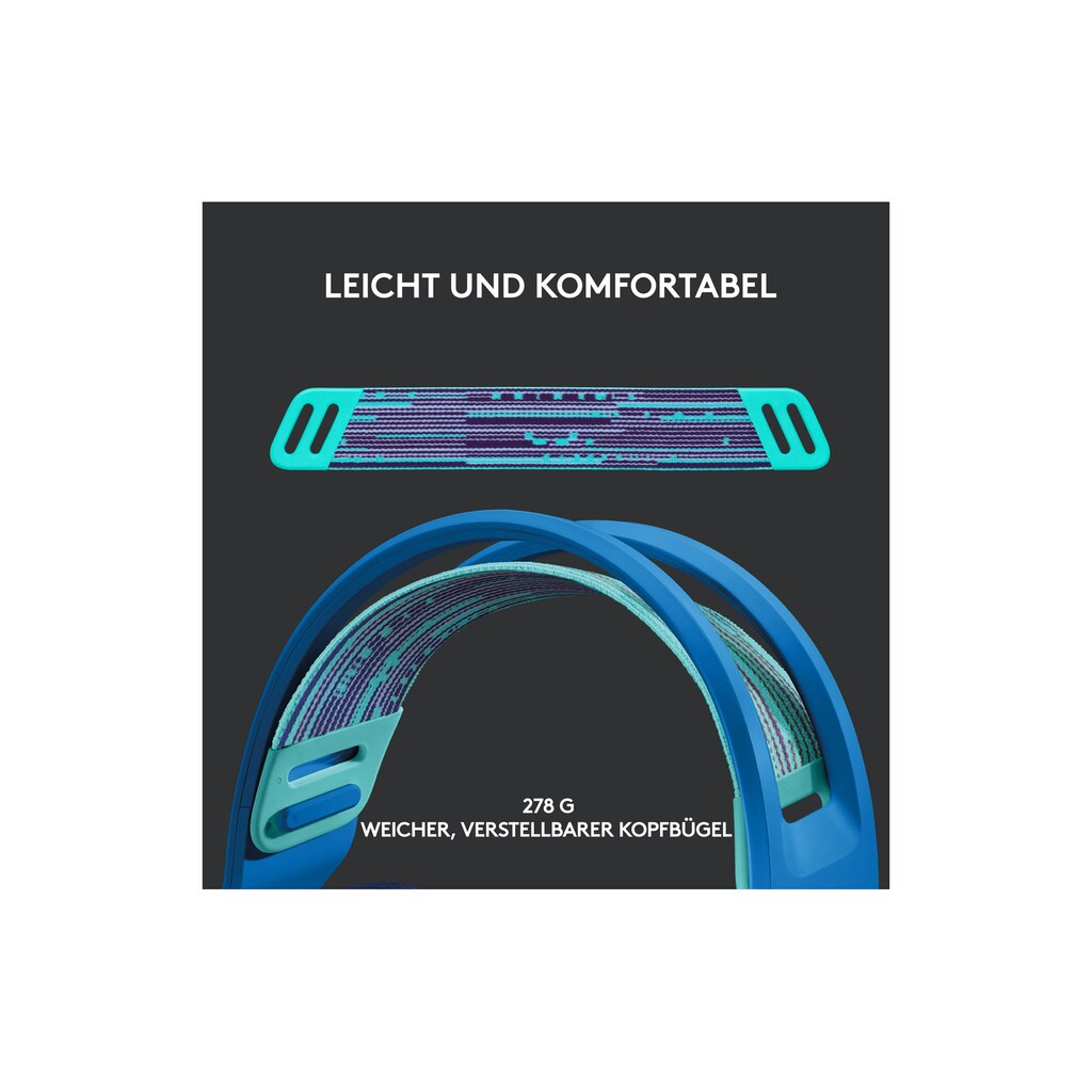 Logitech Gaming-Headset »G733 Lightspeed Blau«