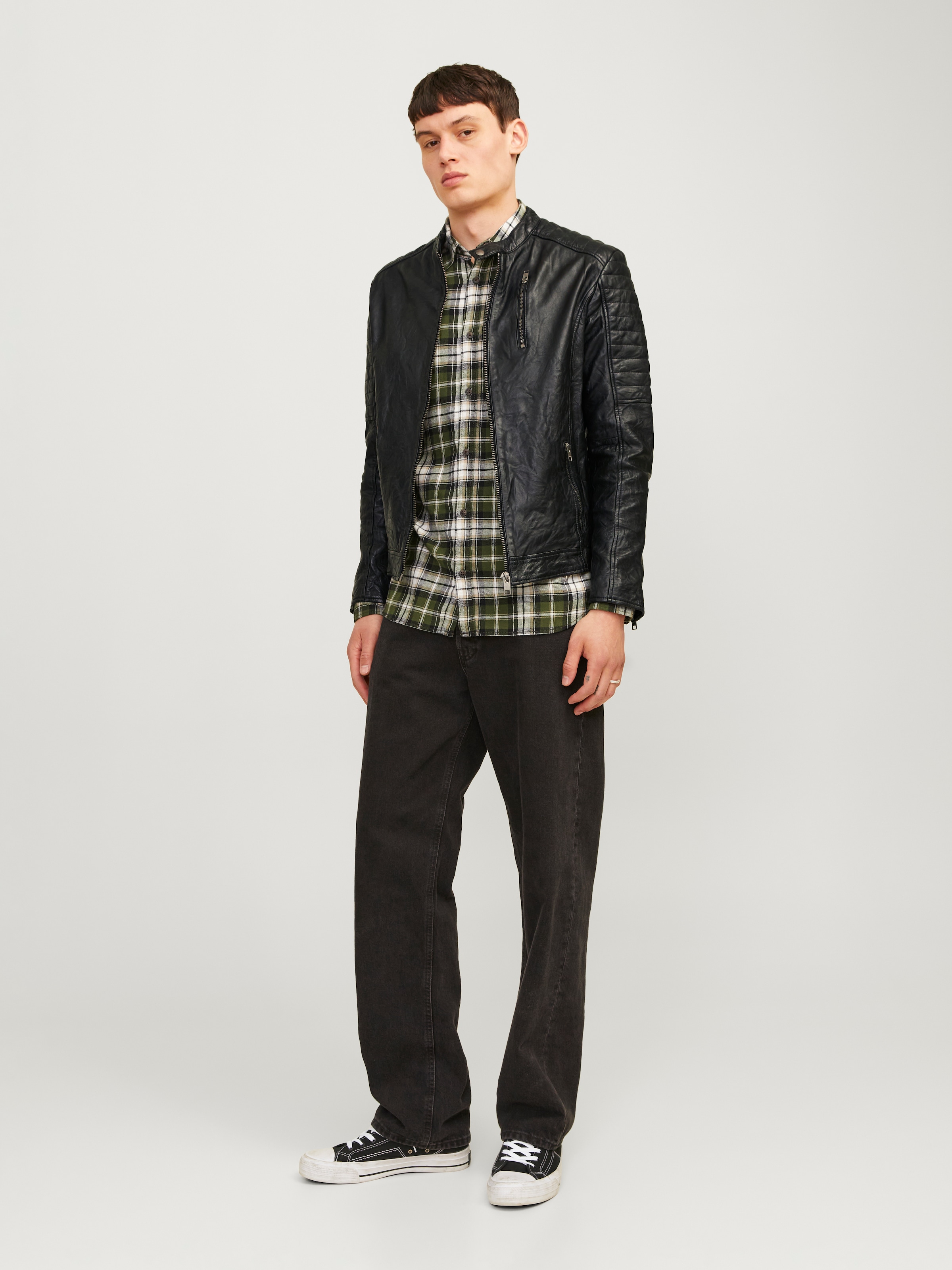 Jack & Jones Lederjacke »JJERICHARD LEATHER JACKET NOOS«