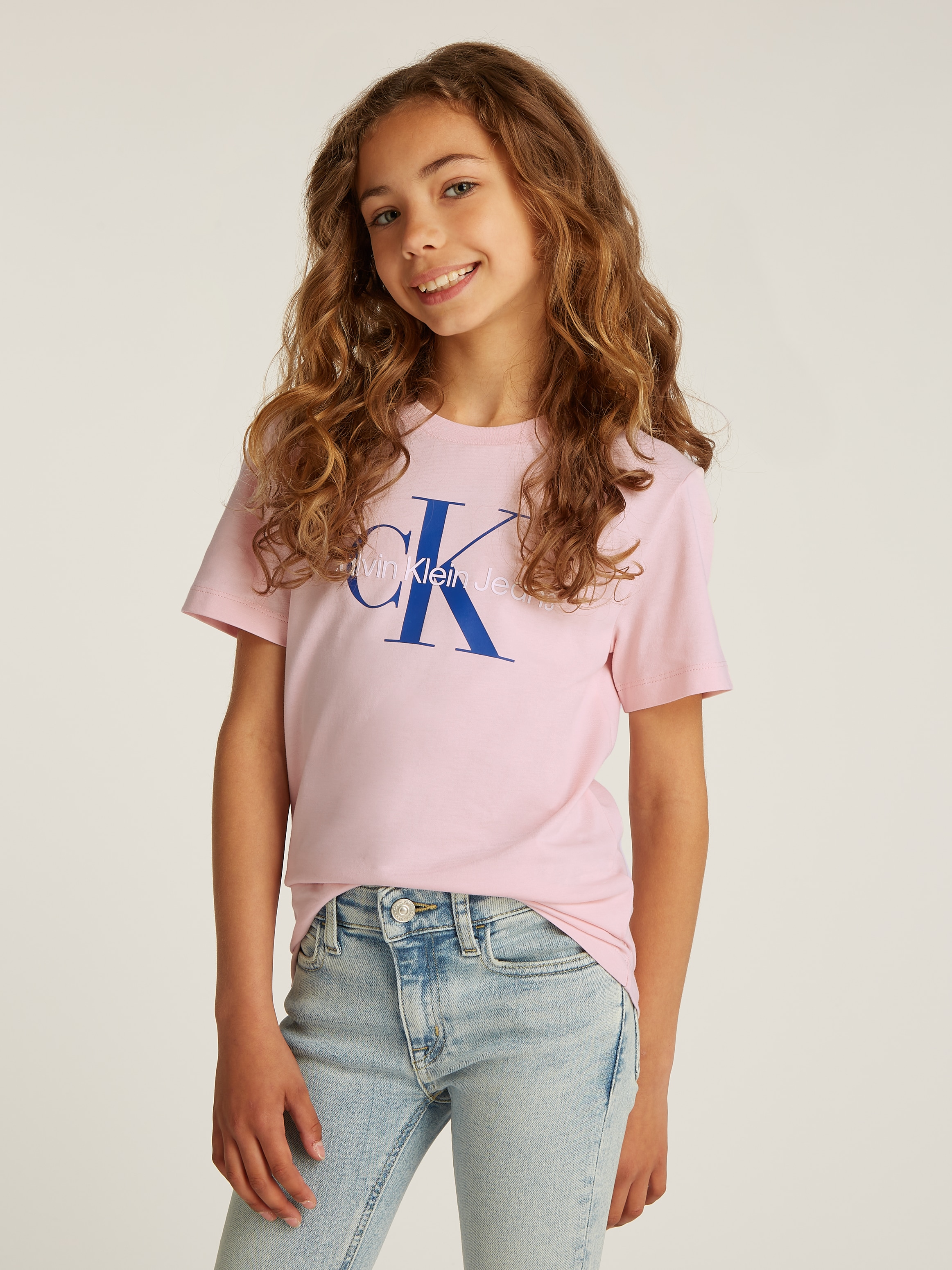 Calvin Klein Jeans Rundhalsshirt »CK MONOGRAM SS T-SHIRT«, für Kinder bis 16 Jahre mit Logoschriftzug