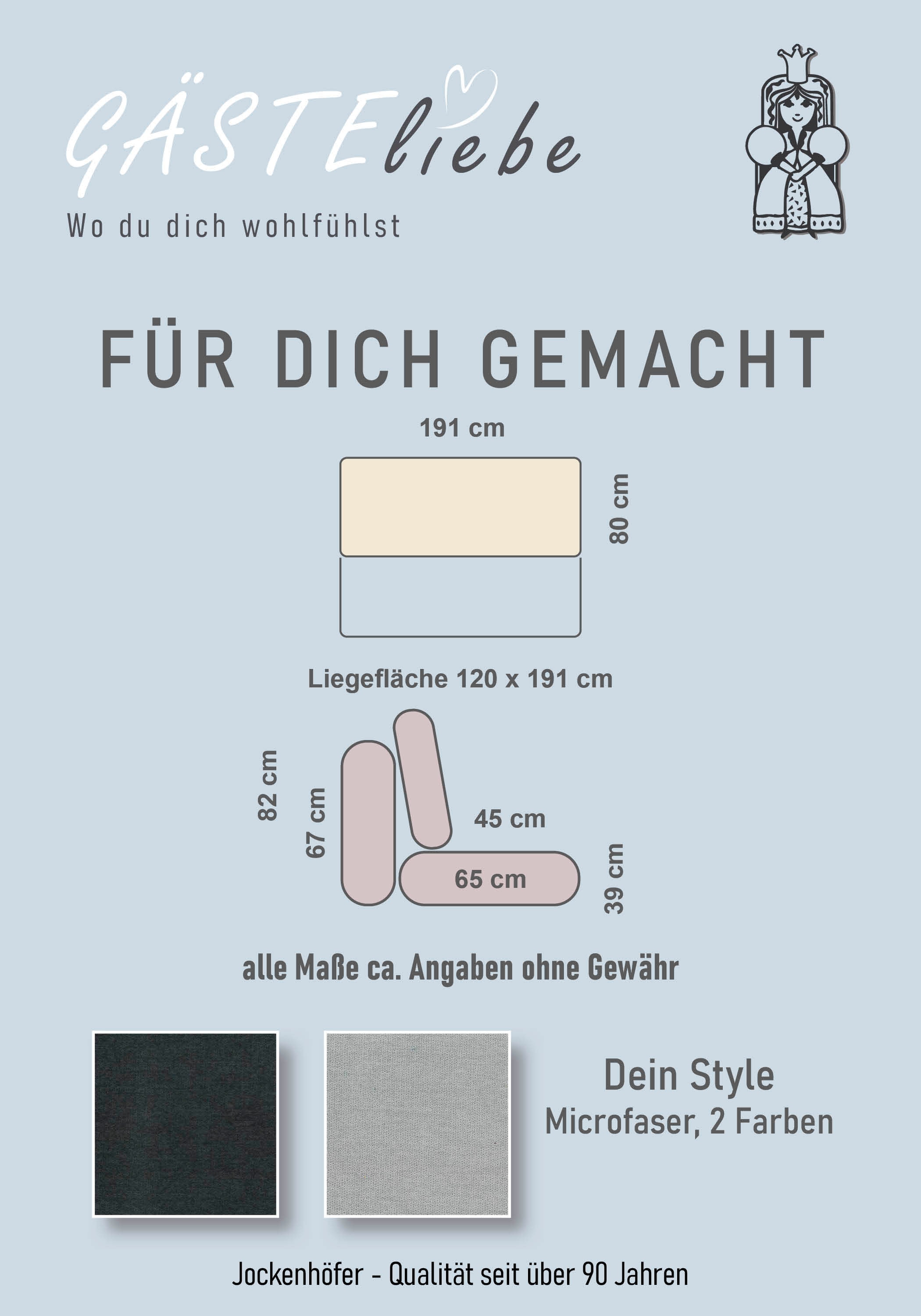 Jockenhöfer Gruppe Schlafsofa, mit Bettfunktion und Bettkasten