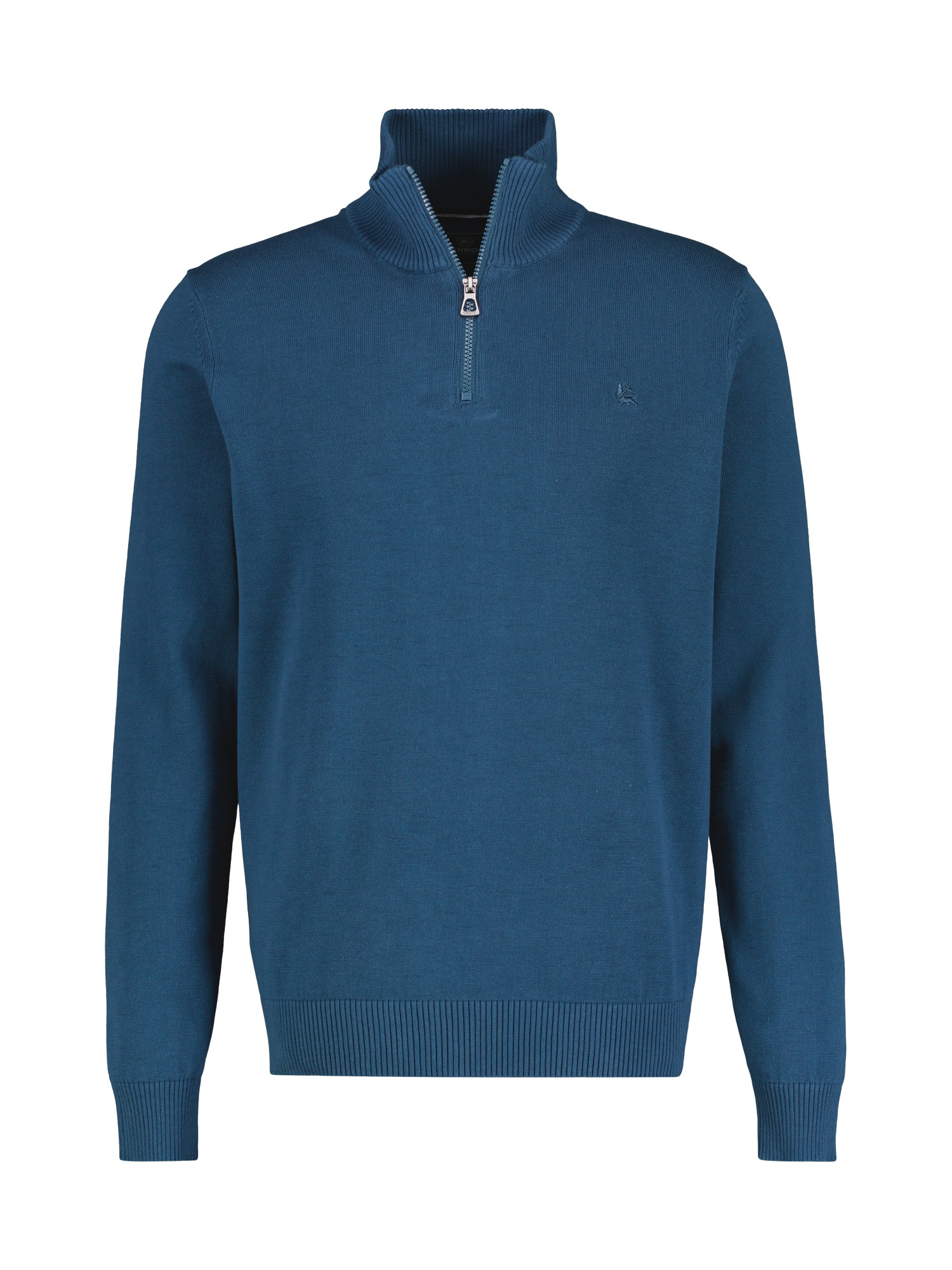LERROS Strickpullover »LERROS Flachstrick-Troyer mit Reissverschlusskragen«