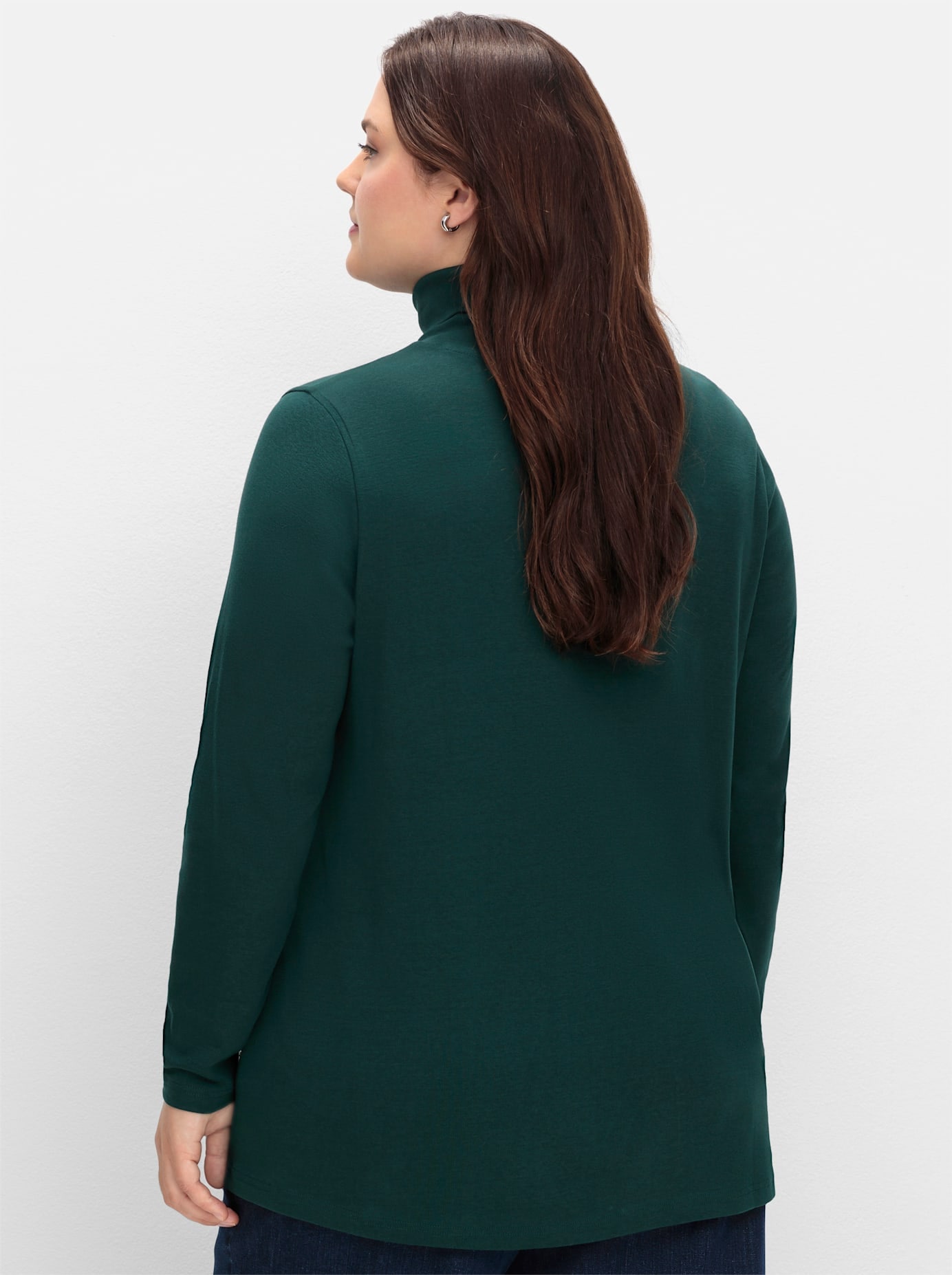 Sheego Langarmshirt »Rollkragen-Shirt«, (1 tlg.)