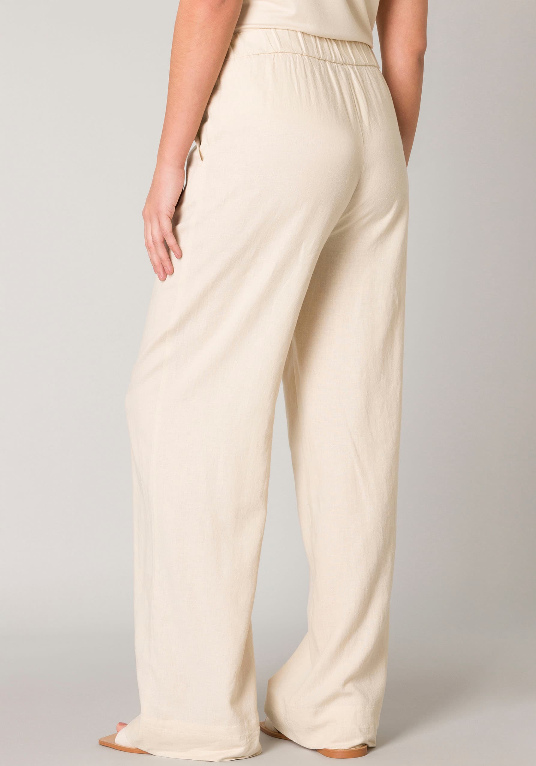 Base Level Leinenhose »Yul«, Sommerhose mit elastischem Bund