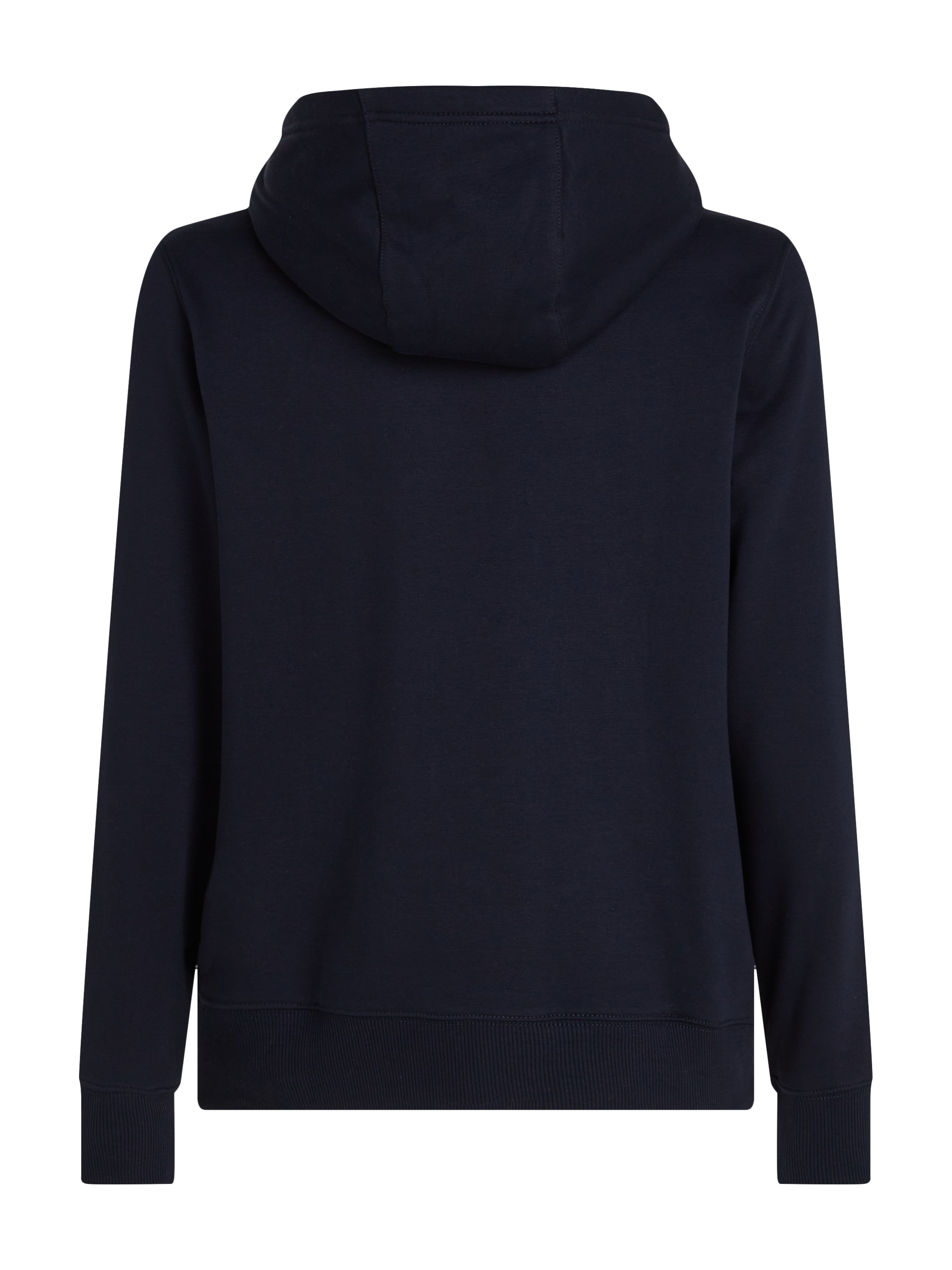 Tommy Hilfiger Kapuzensweatshirt »HILFIGER CHEST INSERT HOODY mit Kapuze und Logoschriftzug«, unifarben, casual, regular fit, Baumwollmix, Kapuze