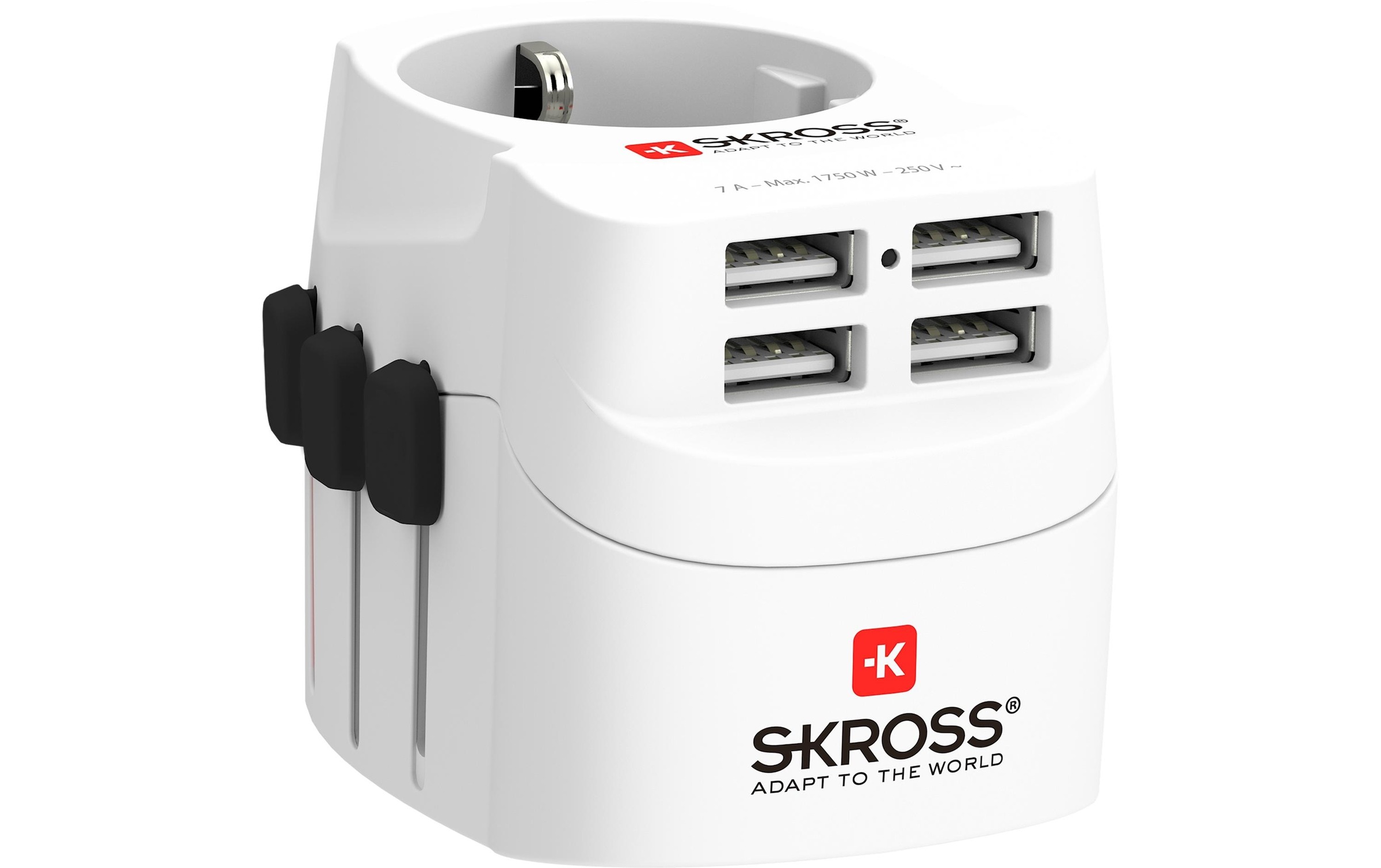 SKROSS Reiseadapter »PRO Light 4x USB A«