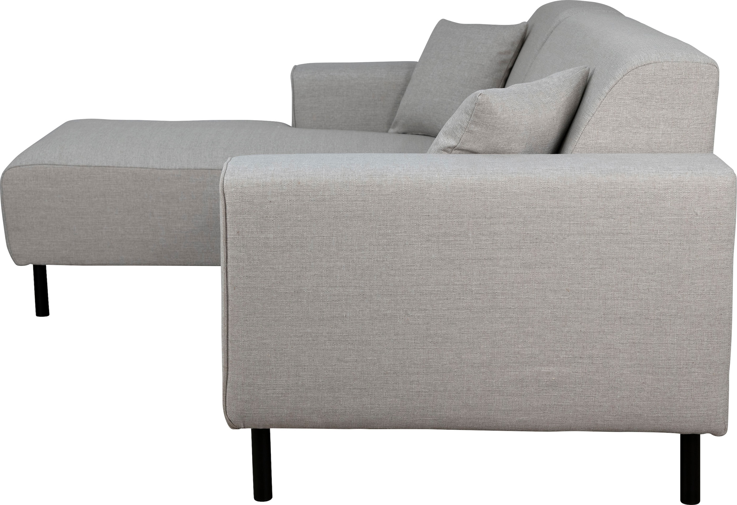 Home affaire Ecksofa »ARROS L-Form mit Wellenunterfederung, Masse B/T/H: 235/163/81 cm«, incl. Zierkissen, mit Recamiere rechts/links bestellbar, auch in Cord