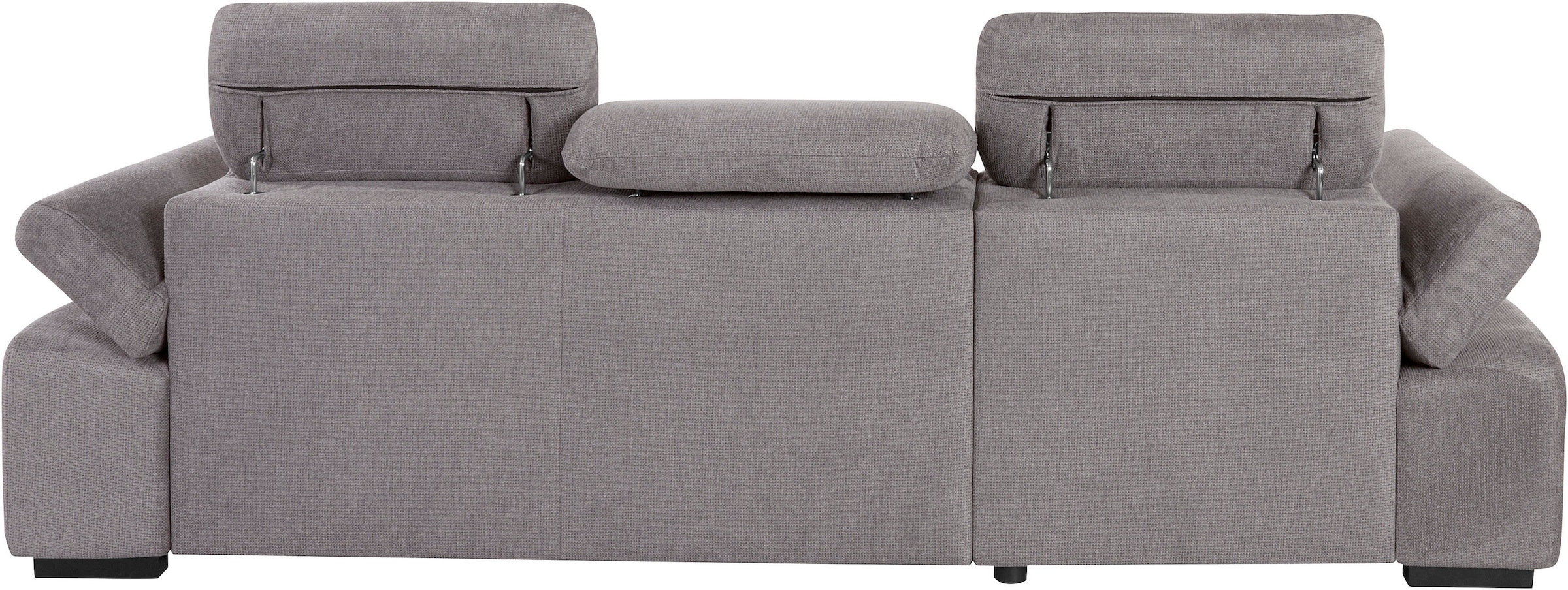 COTTA Ecksofa »Lola L-Form mit Kopfteilfunktion & Hocker«, (Set, mit Hocker), wahlweise mit Bettfunktion, Bettkasten & Armteilverstellung