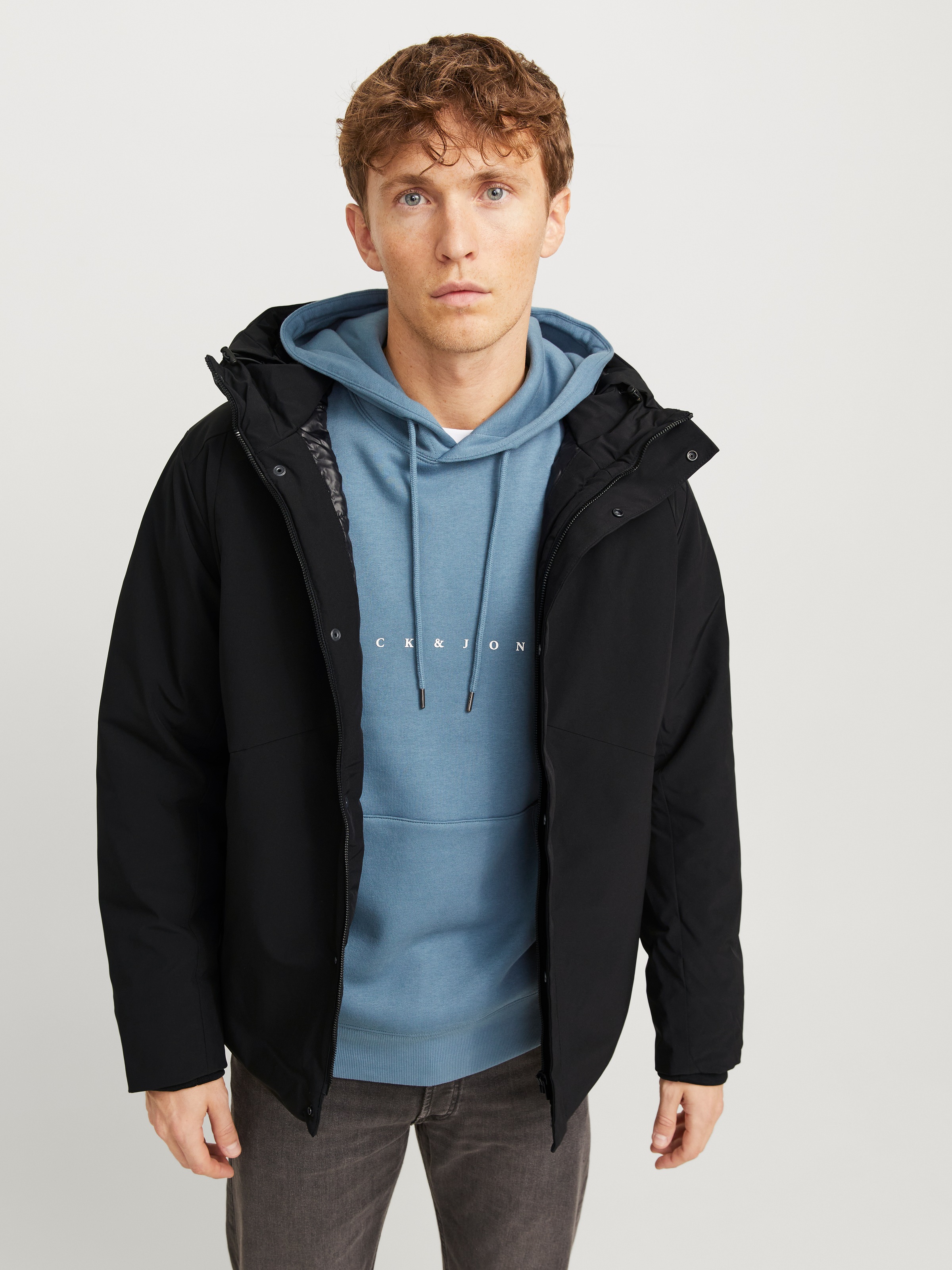 Jack & Jones Kurzjacke »JJEKEEN JACKET SN«, mit Kapuze