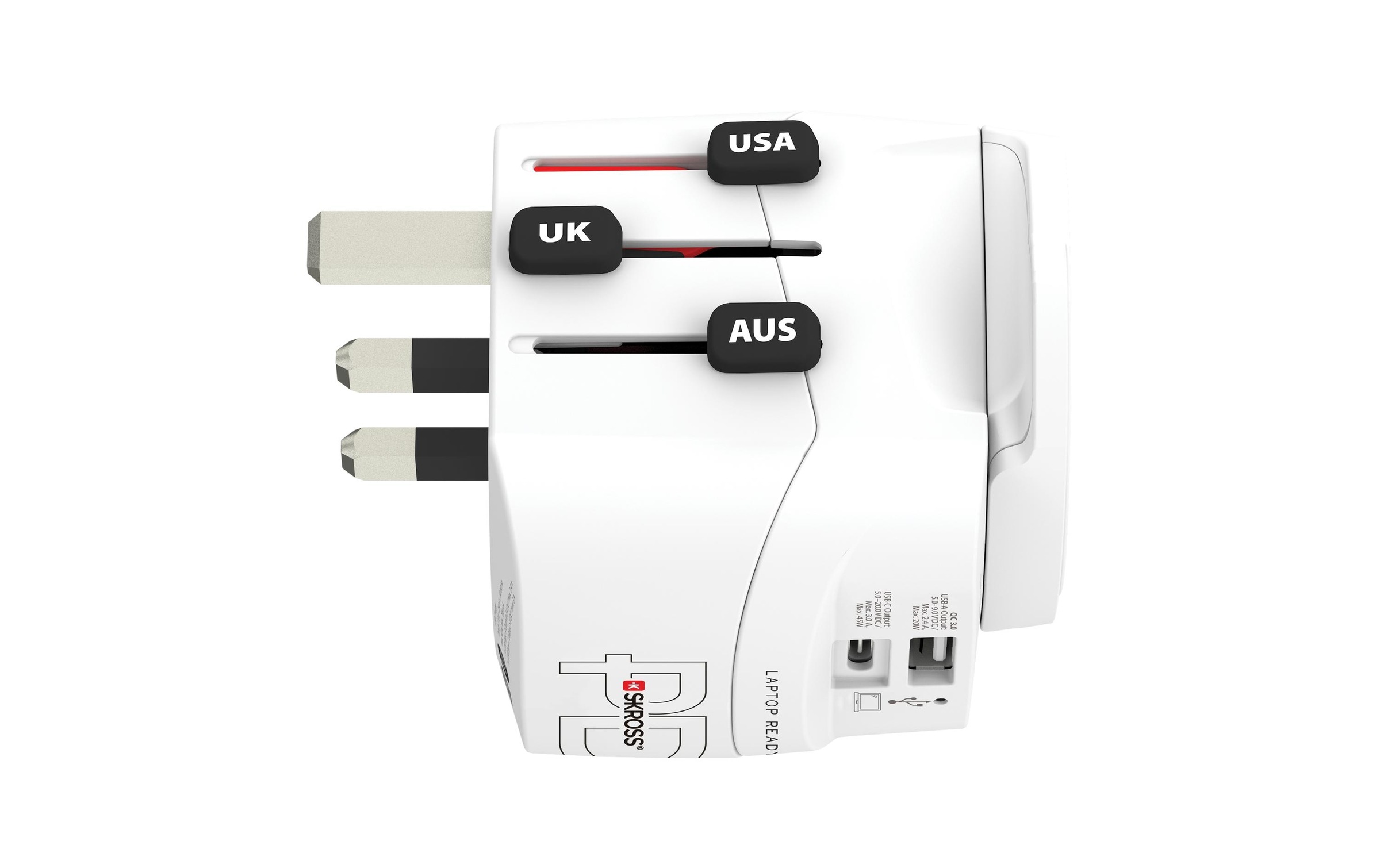 SKROSS Reiseadapter »Pro Light, 1 x USB-A und C«