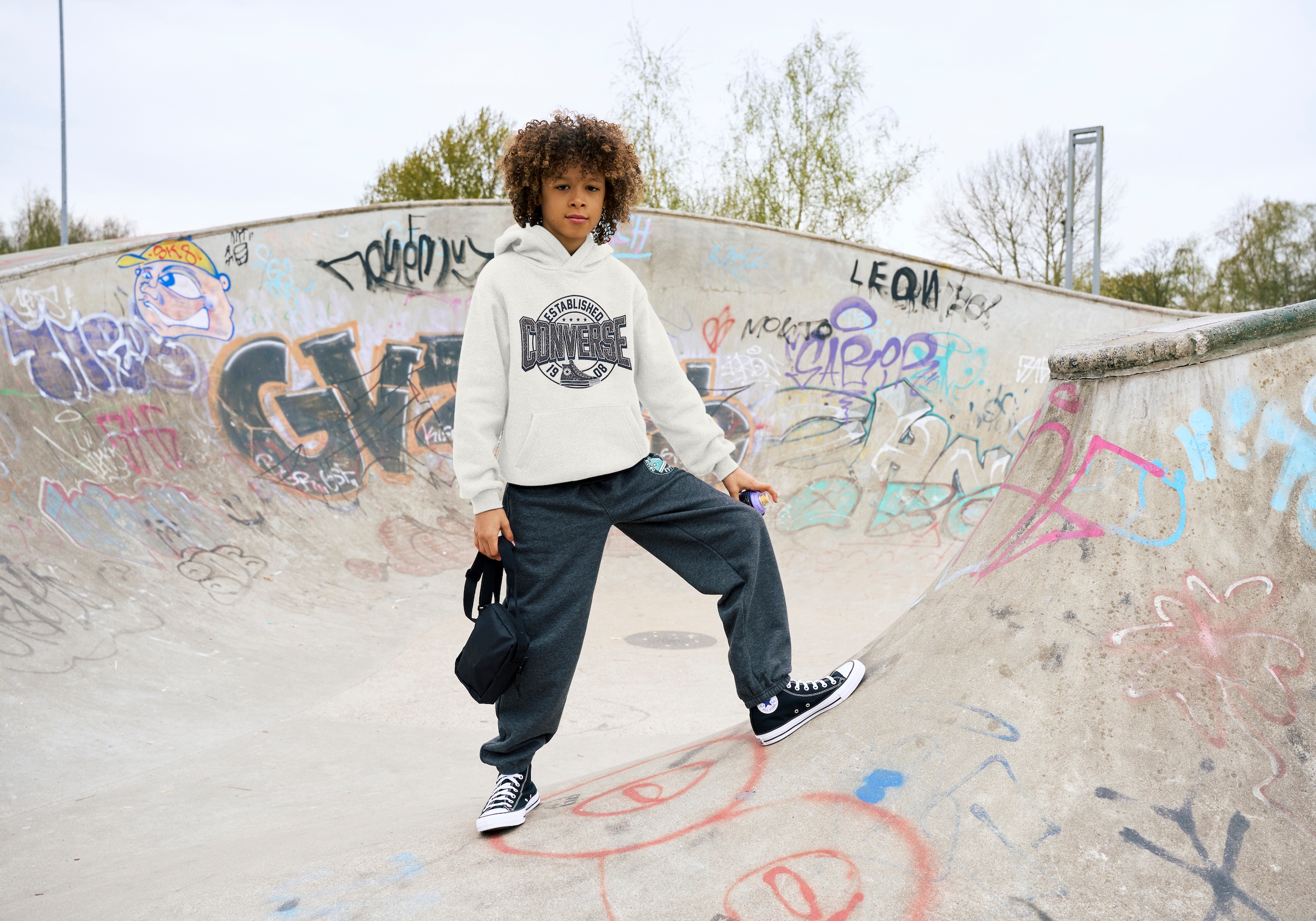 Converse Kapuzensweatshirt »CNVB HERITAGE EST CNV PO HOODY«, (1 tlg.)