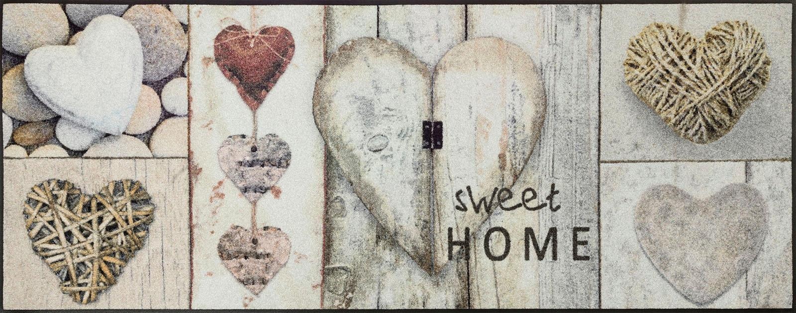 rechteckig, rutschhemmend, »Vintage Hearts«, Jelmoli-Versand Motiv by Kleen-Tex Läufer wash+dry online kaufen Schmutzfangläufer, | Herzen, waschbar