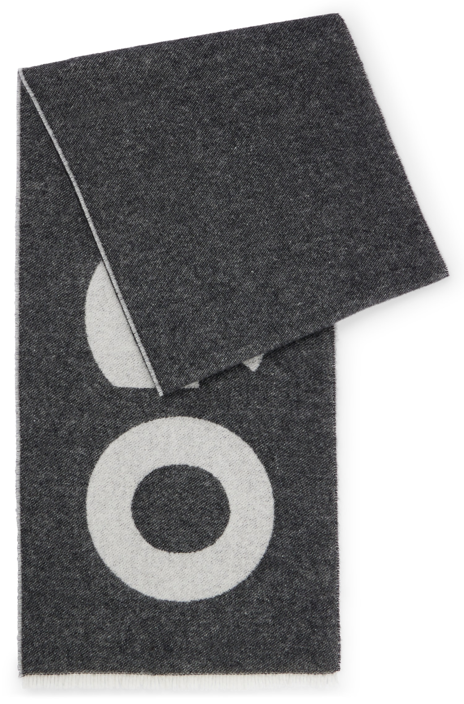 32 Kontrastfarbenem x Woll-Mix kaufen cm Jelmoli-Versand Schal mit Hugo-Logo, 200 online aus HUGO | »Alexie«,