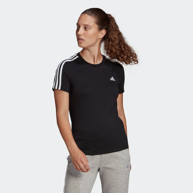 adidas Sportswear T-Shirt »LOUNGEWEAR ESSENTIALS SLIM 3-STREIFEN« online  bestellen bei Jelmoli-Versand Schweiz