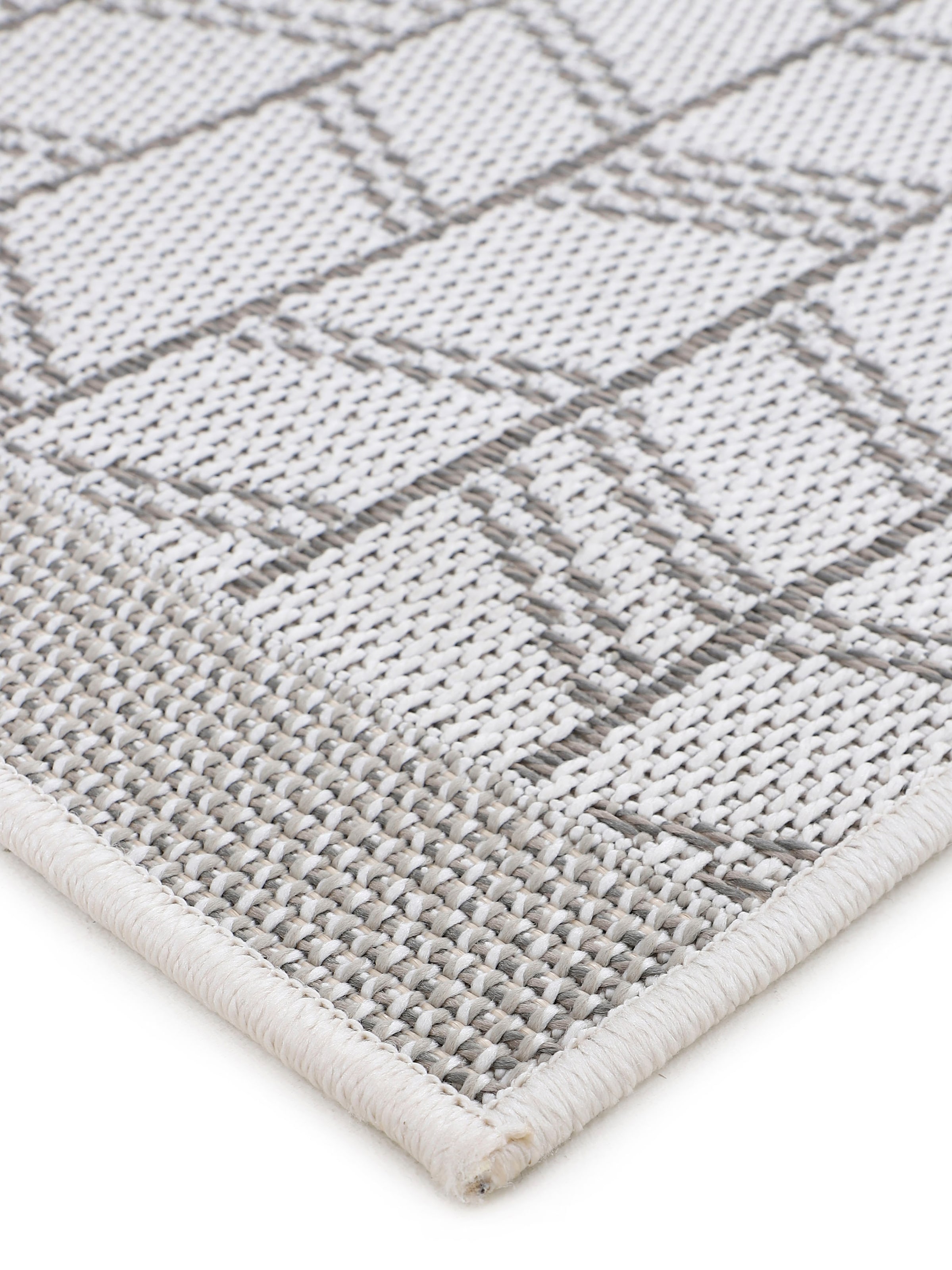 carpetfine Läufer »Boho 102«, rechteckig, 4 mm Höhe, robustes Flachgewebe, Sisal Optik, UV-beständig, Aussenbereich