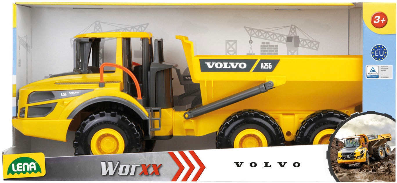 Lena® Spielzeug-Kipper »WORXX Knickgelenkkipper Volvo A25G«, Made in Europe