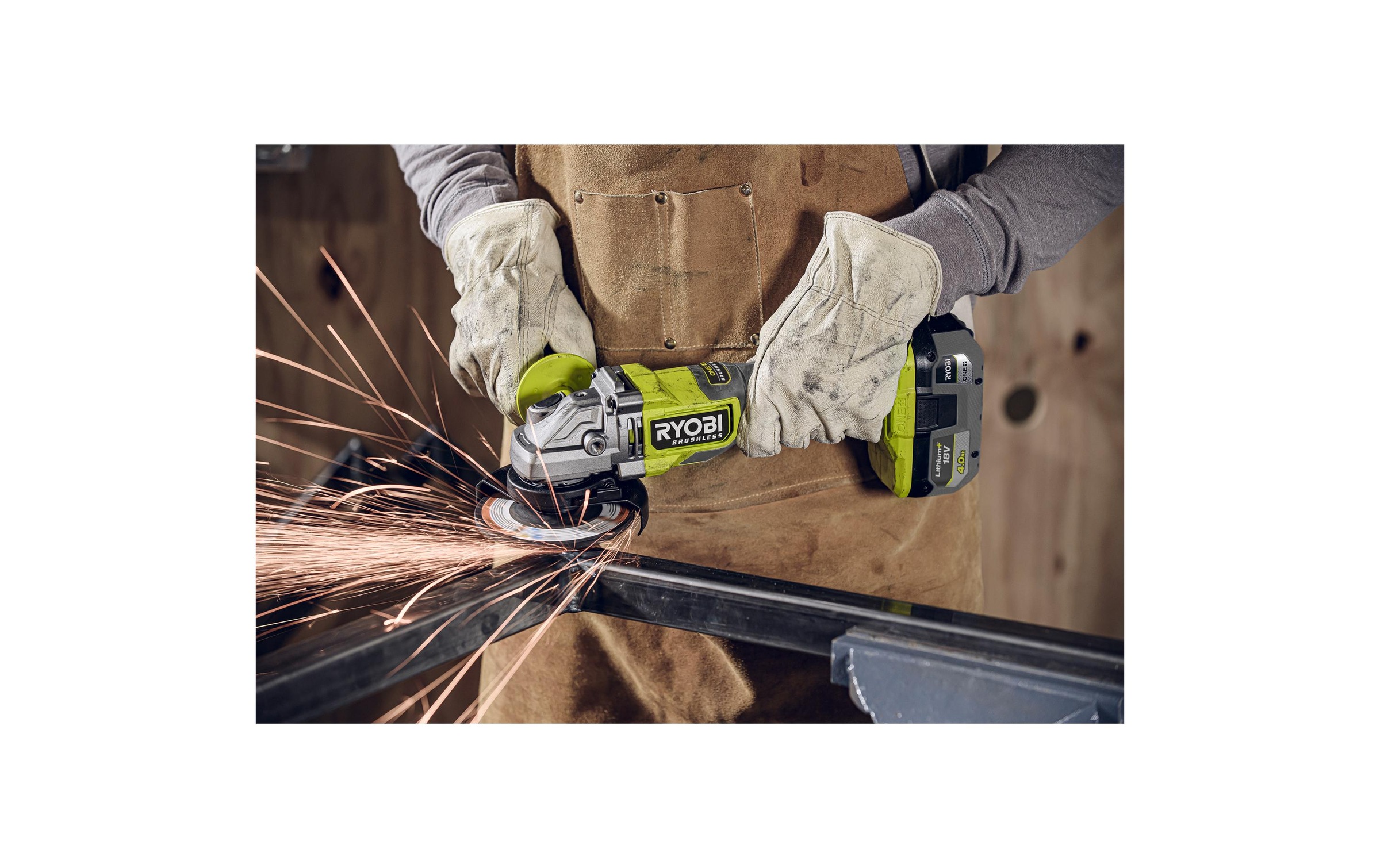 Akku-Winkelschleifer »RYOBI RAG18BL-0«