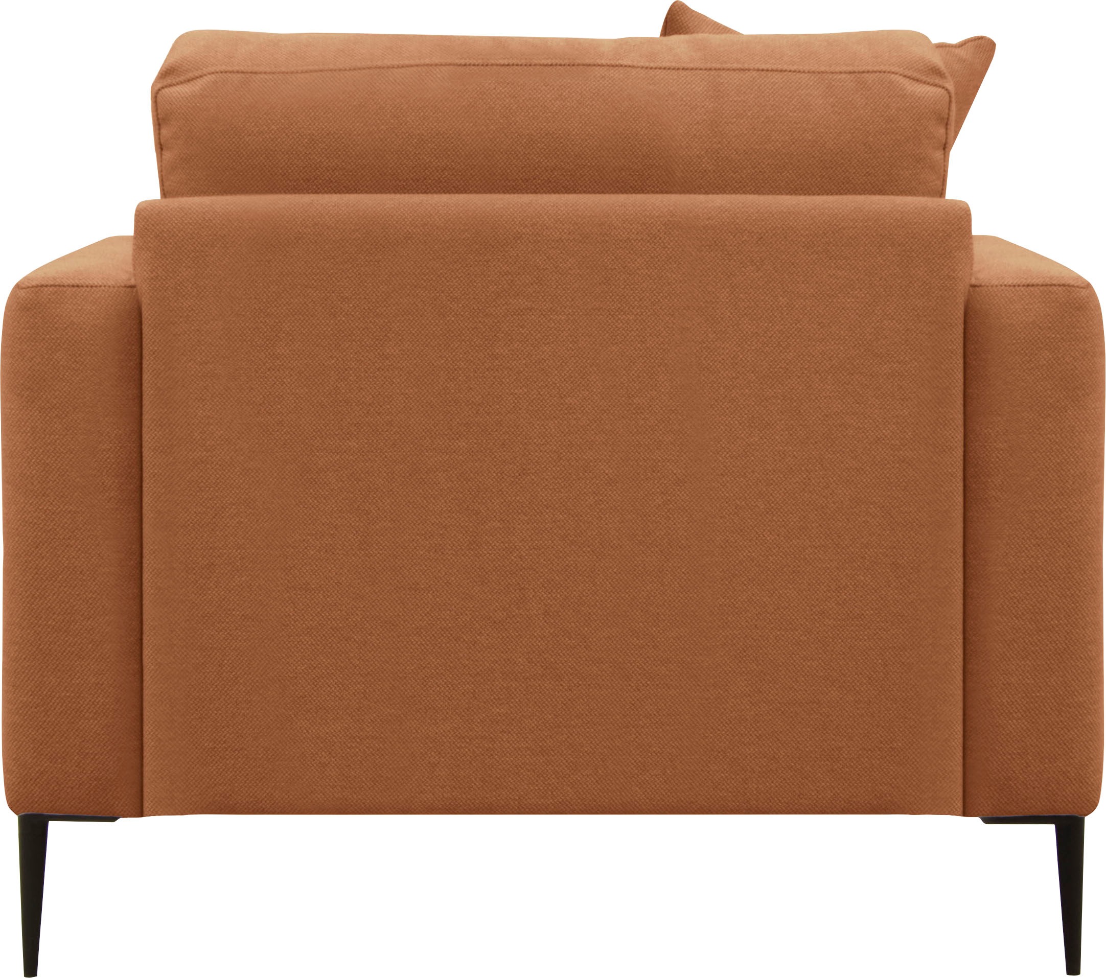 Leonique Sessel »Cozy Loungesessel, Designersessel, Masse B/T/H: 91/97/80 cm«, mit Metallbeinen und Zierkissen