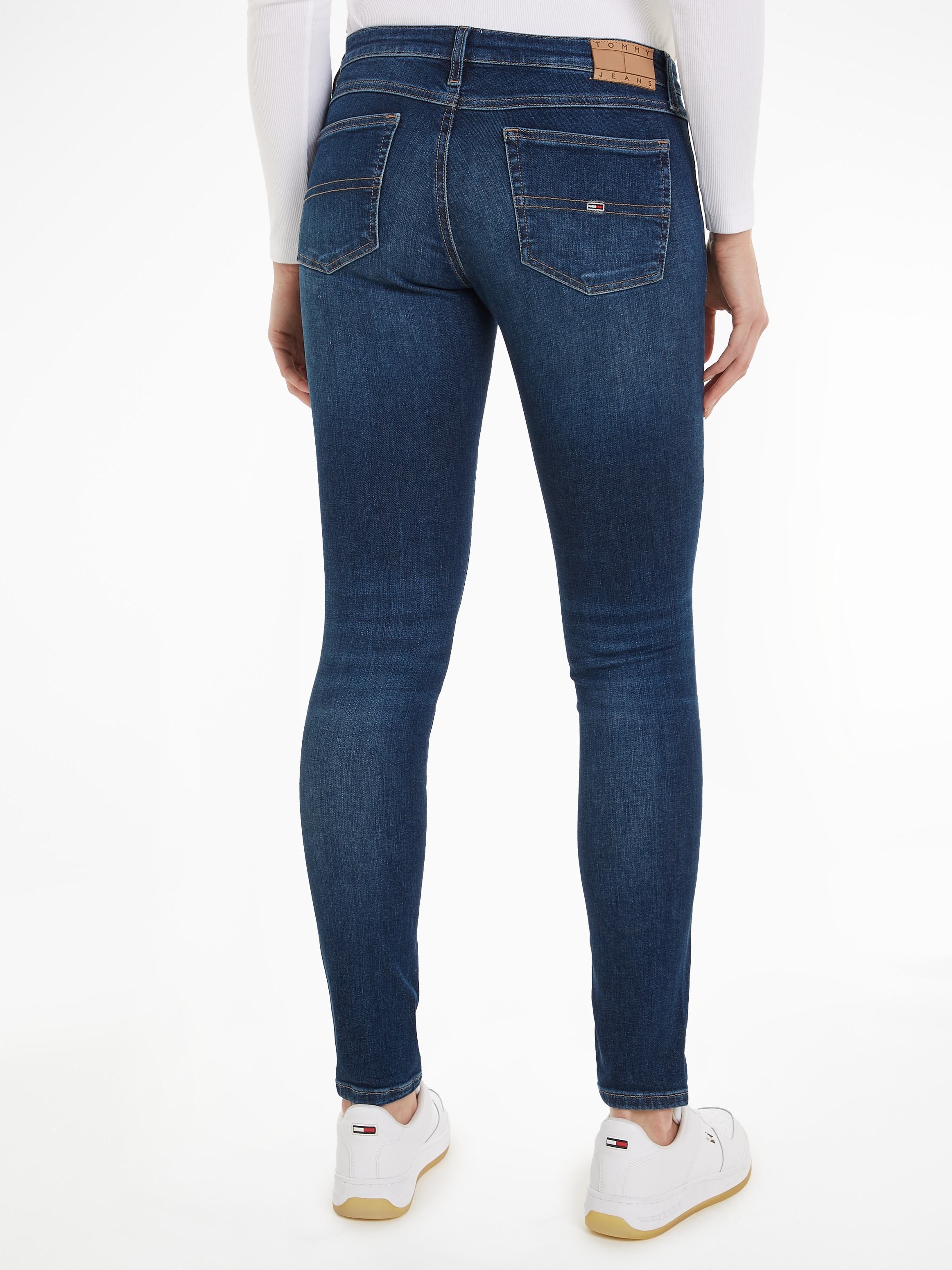 Schweiz bestellen bei Faded-Out Jeans online Effekten Skinny-fit-Jeans, Jelmoli-Versand Tommy mit