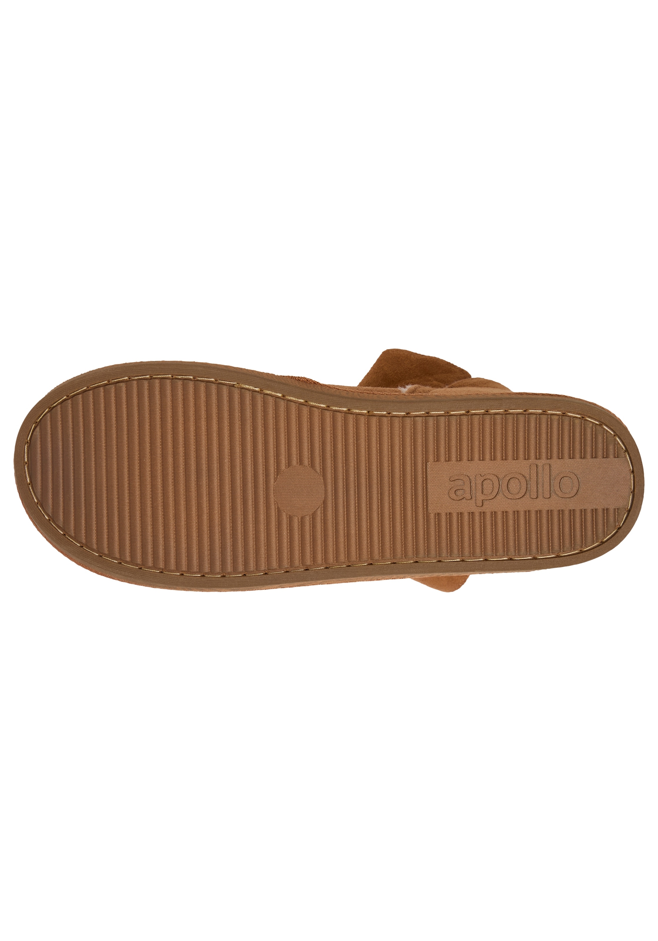 Apollo Hausschuh »LADIES HOME BOOTS SUEDE«, mit Logoprägung und kuscheligen, wärmenden Innenfutter
