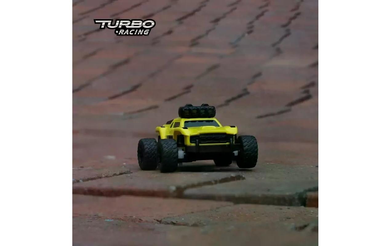 RC-Auto »Turbo Racing Micro Monster Truck TC-01, Gelb,«