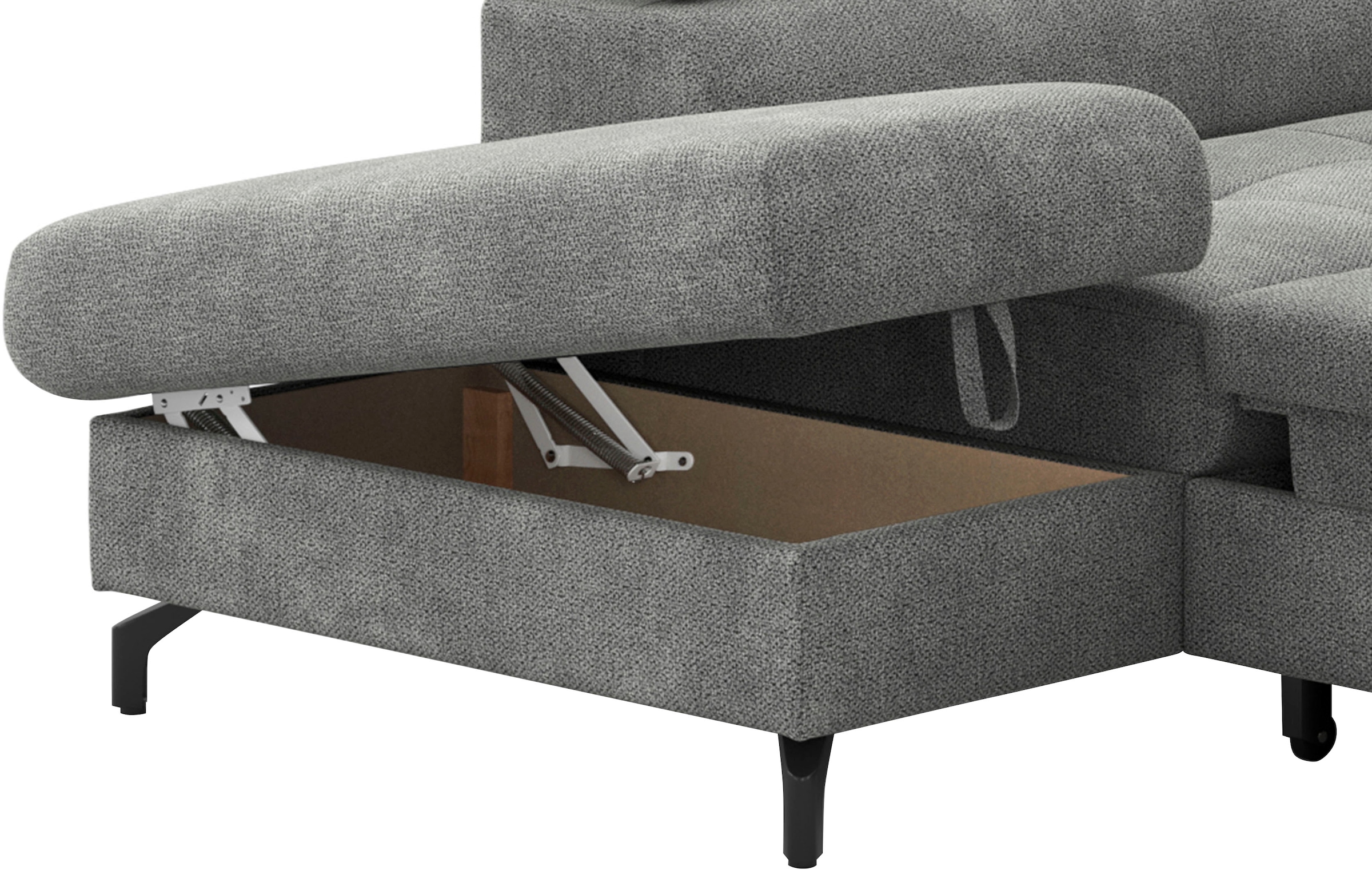 COTTA Ecksofa »Aura L-Form«, mit Schlaffunktion, Bettkasten und Kopfteilverstellung