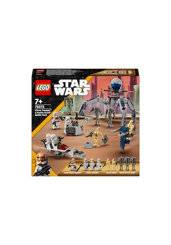 Spielbausteine »Wars Clone Trooper & Battle Droid Battle Pack 75372«, (215 St.)