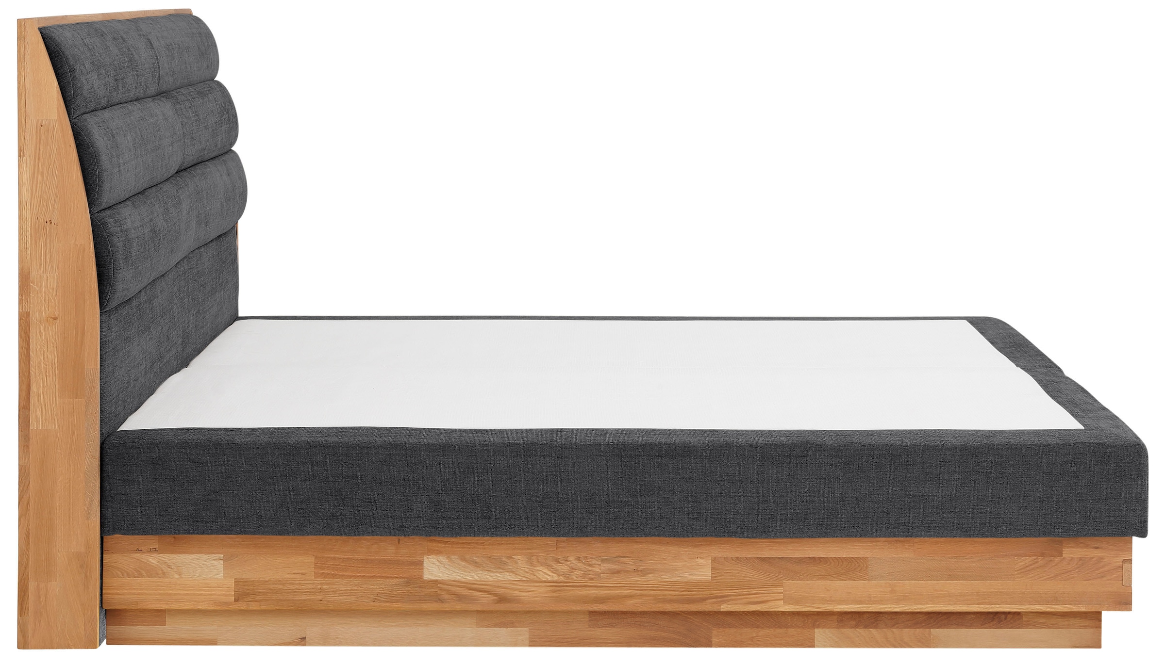 GOODproduct Boxspringbett »Jenna«, ohne LED-Beleuchtung, mit zertifizierten, recycelten Bezugsstoffen