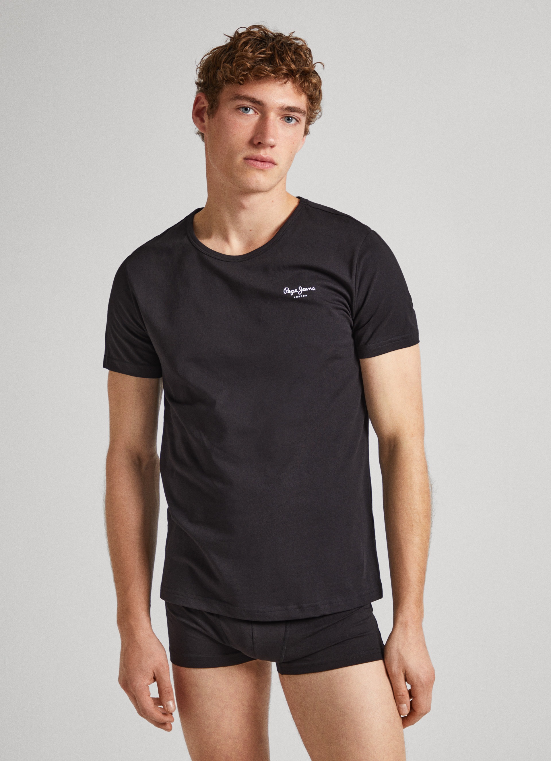 Pepe Jeans Rundhalsshirt, (Packung), mit Stretch