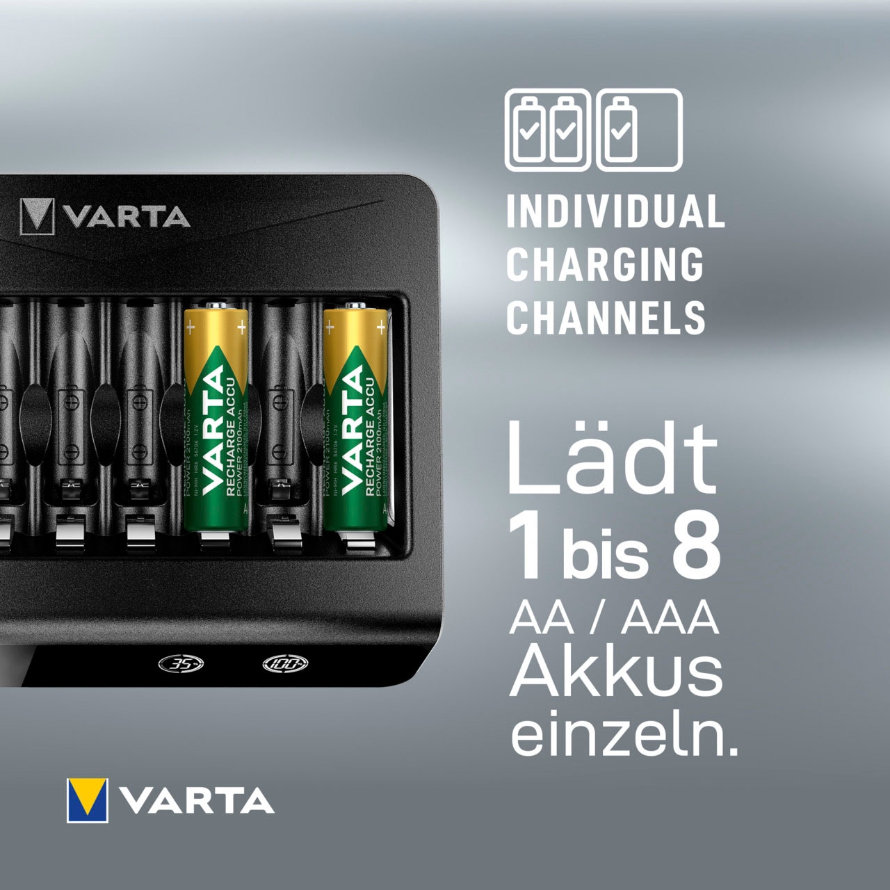 VARTA Akku-Ladestation »VARTA LCD Multi Charger+«