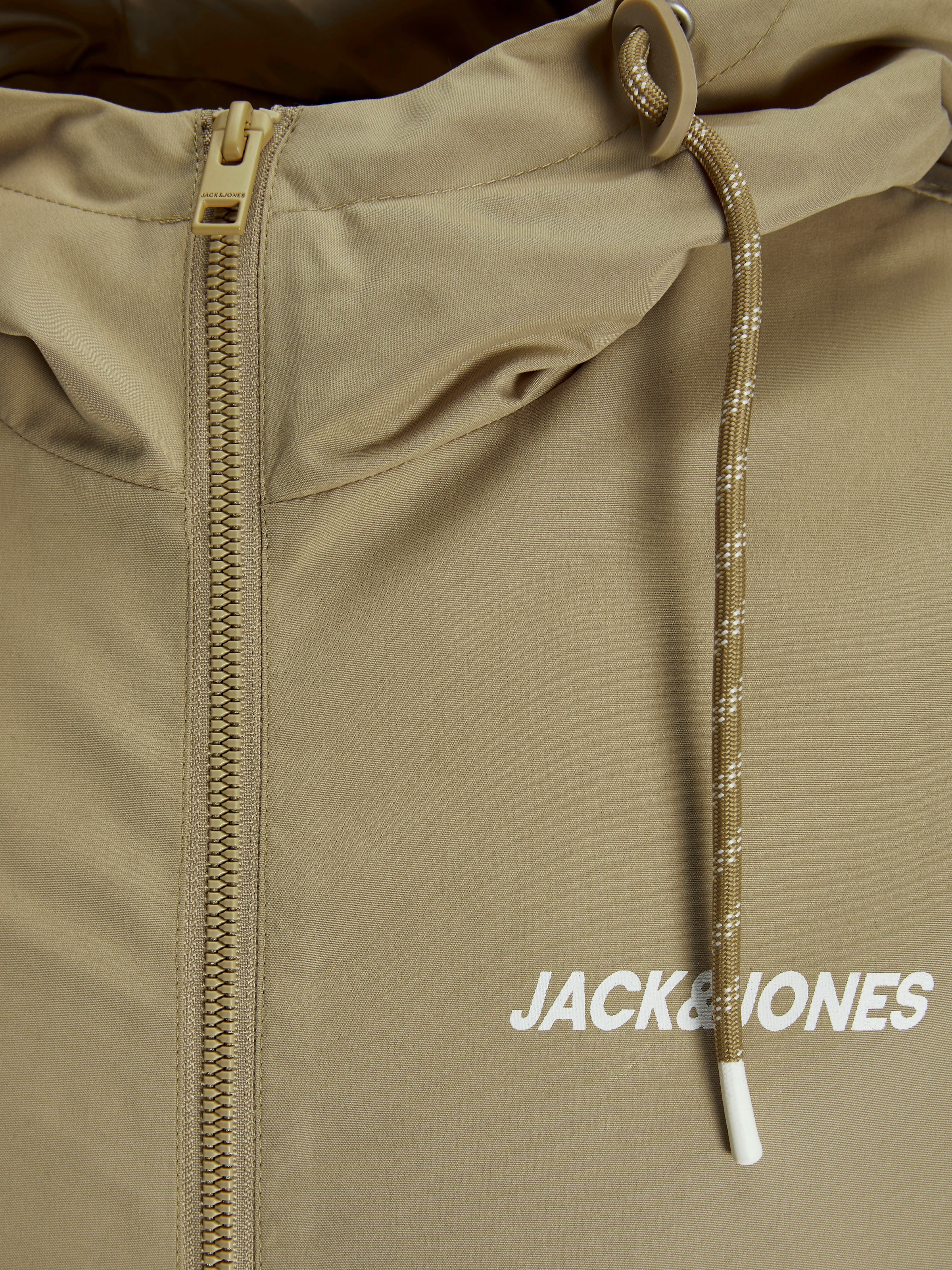 Jack & Jones Blouson »JJERUSH HOOD BOMBER NOOS«, mit Kapuze, mit Logo Schriftzug