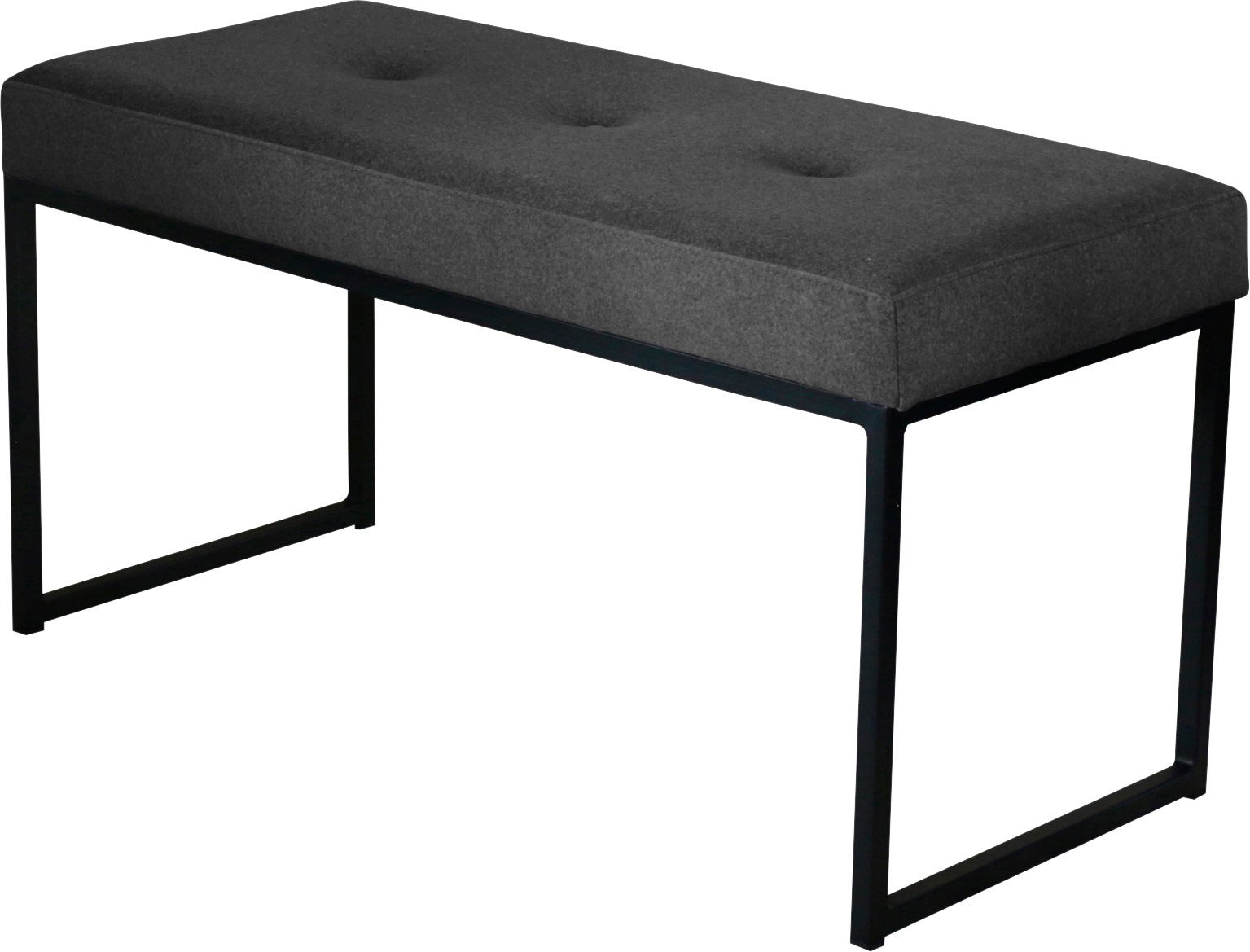 Home affaire Sitzbank »Celine«, Breite 90 oder 150 cm, mit schwarzen Metallbeinen kaufen
