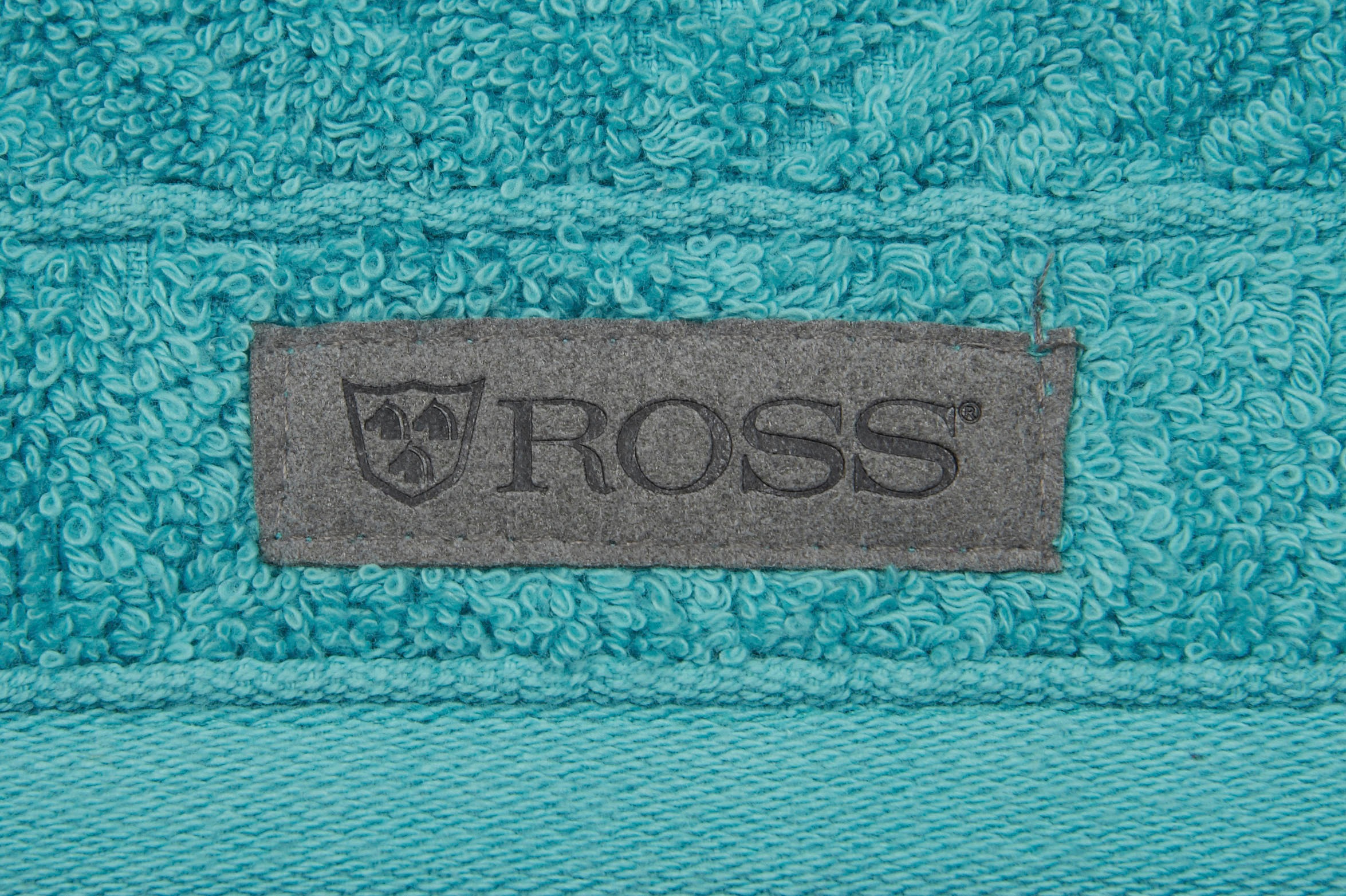 ROSS Handtuch »Smart«, (2 St.), Uni-Rippe mit Velourslabel