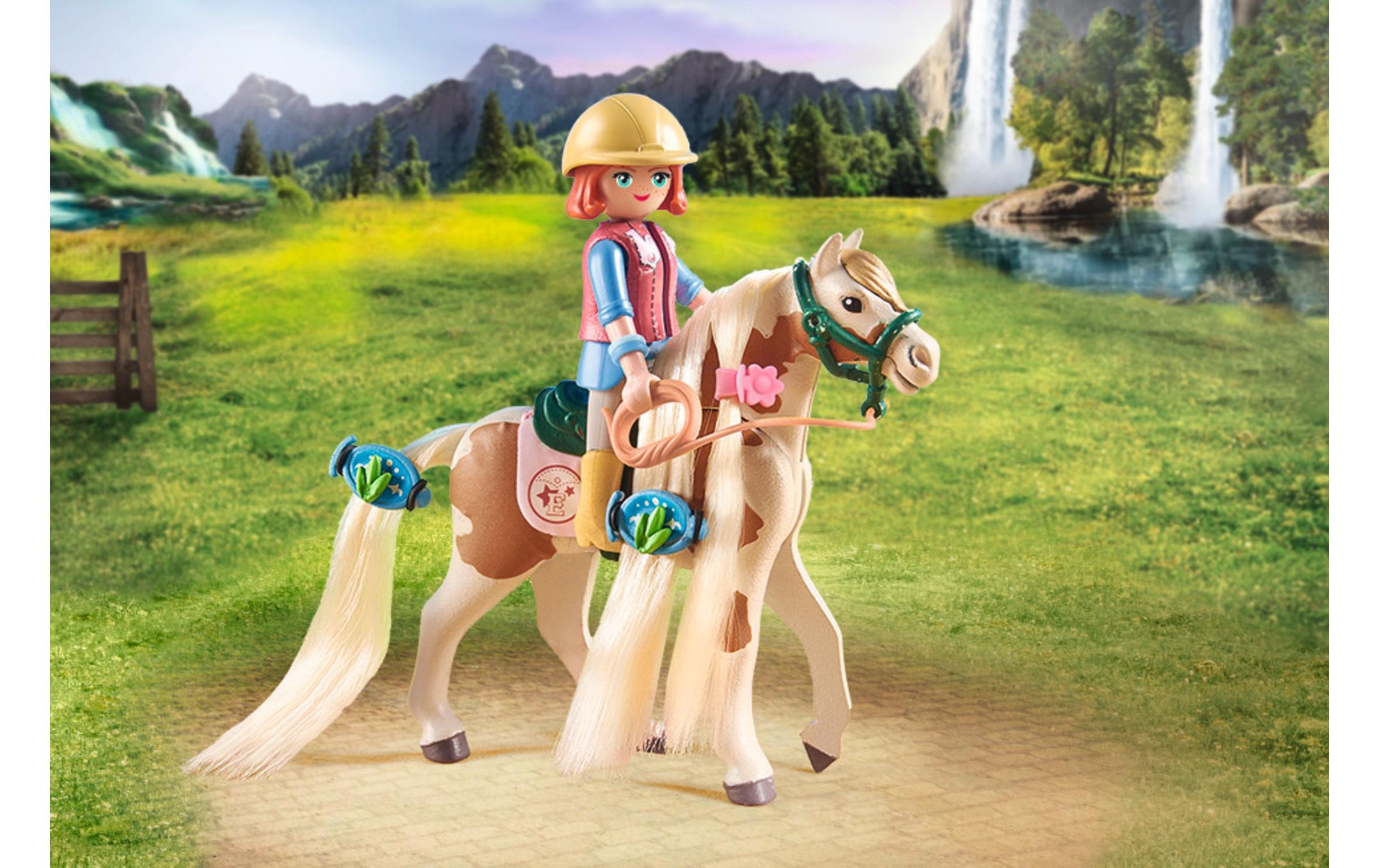 Playmobil® Spielbausteine »Horses of Waterfall Ellie & Pferd mit Kreppeisen 71639«, (33 St.)