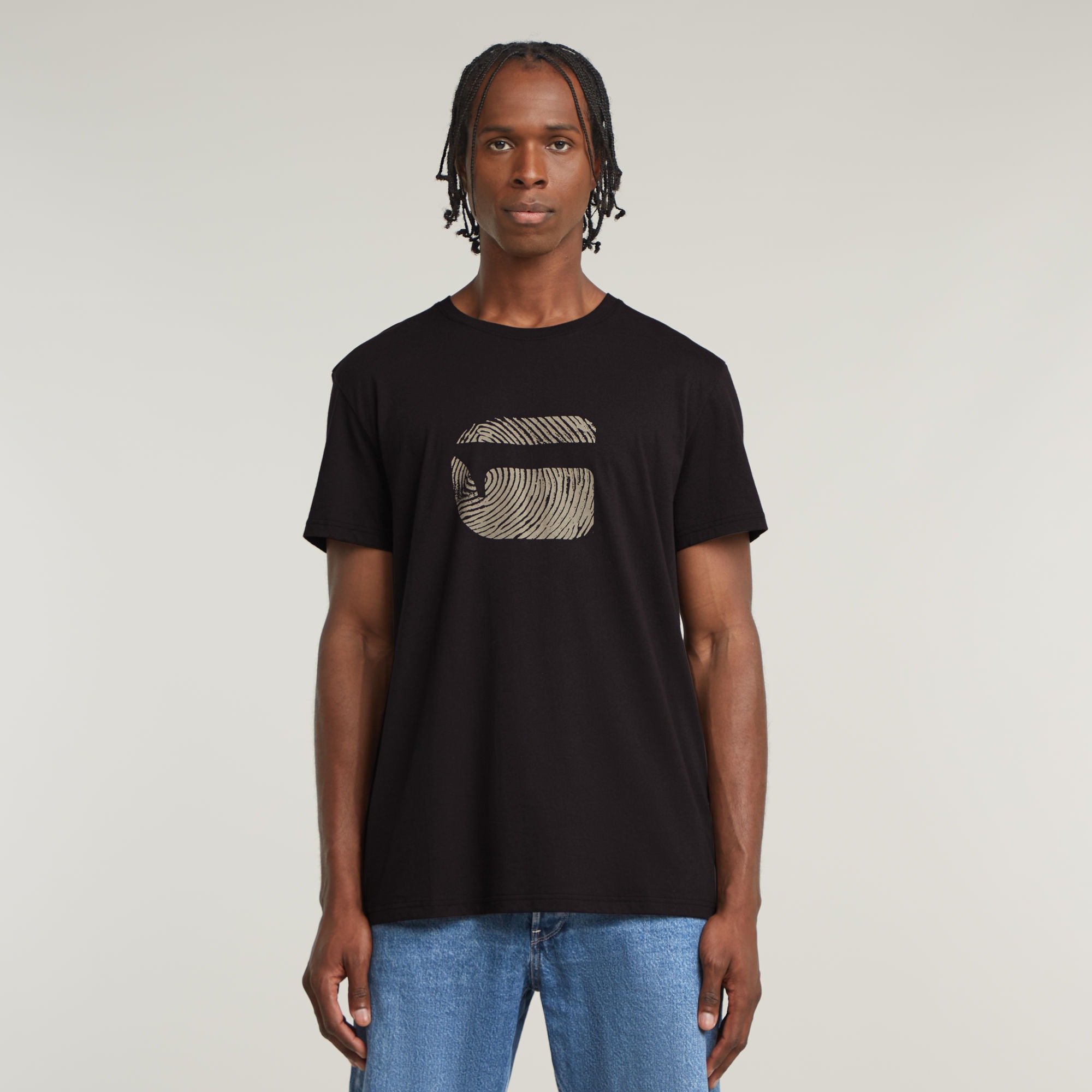 G-STAR T-Shirt »Finger Print Burger« mit Grafikprint