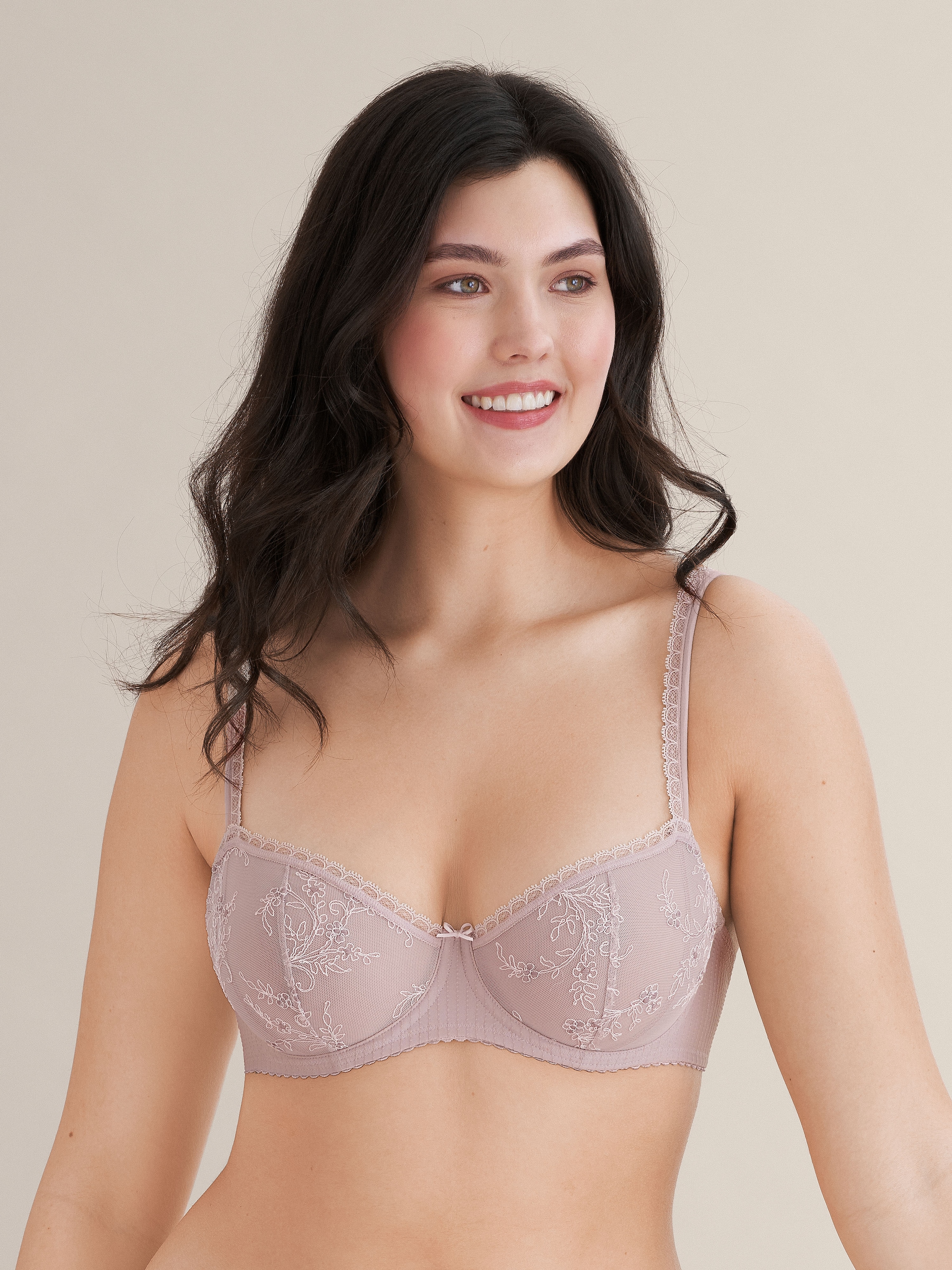 Conturelle Balconette-BH »Mille Fleurs« Dekorativer Aussenträger ist elastisch und längenverstellbar