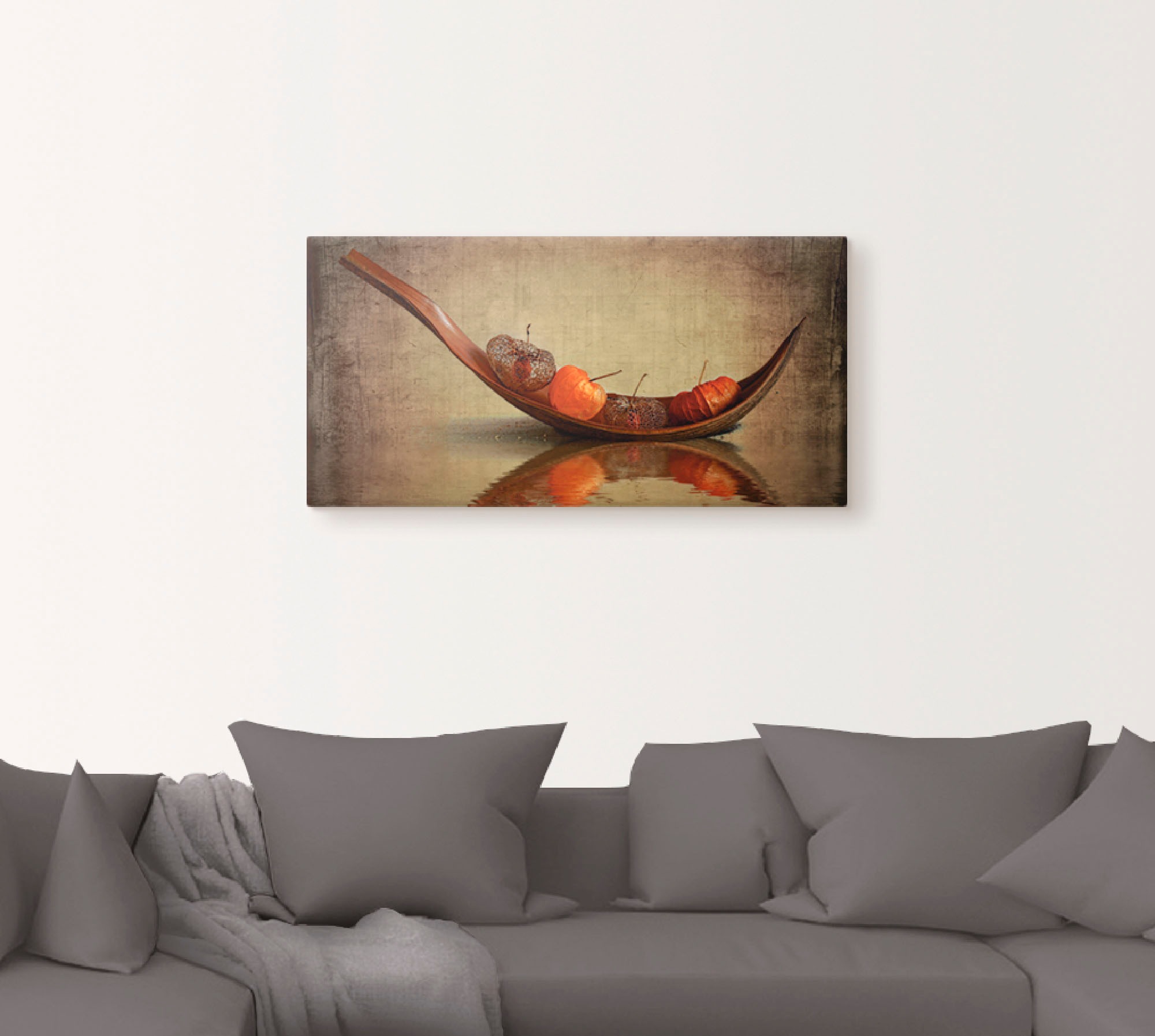 Artland Wandbild »Lampionschiffchen«, Arrangements, (1 St.), als Leinwandbild, Wandaufkleber in verschied. Grössen
