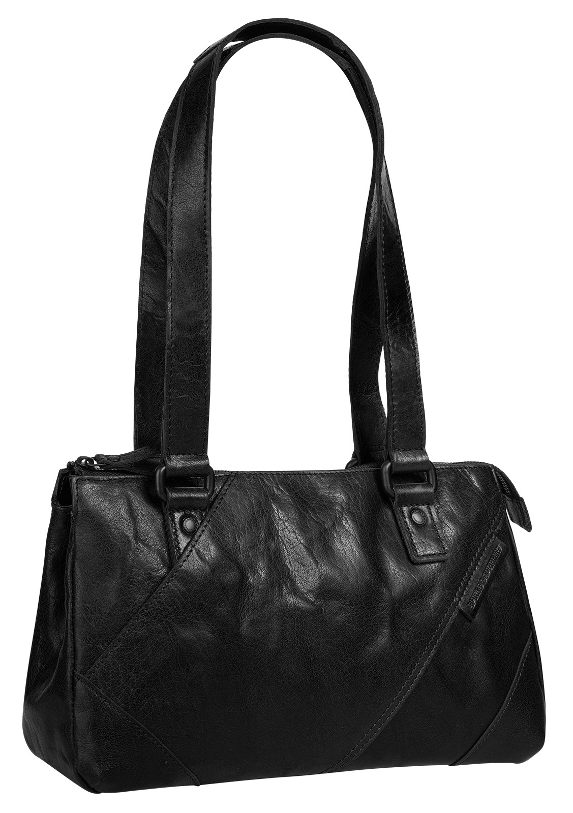 Spikes & Sparrow Henkeltasche, echt Leder