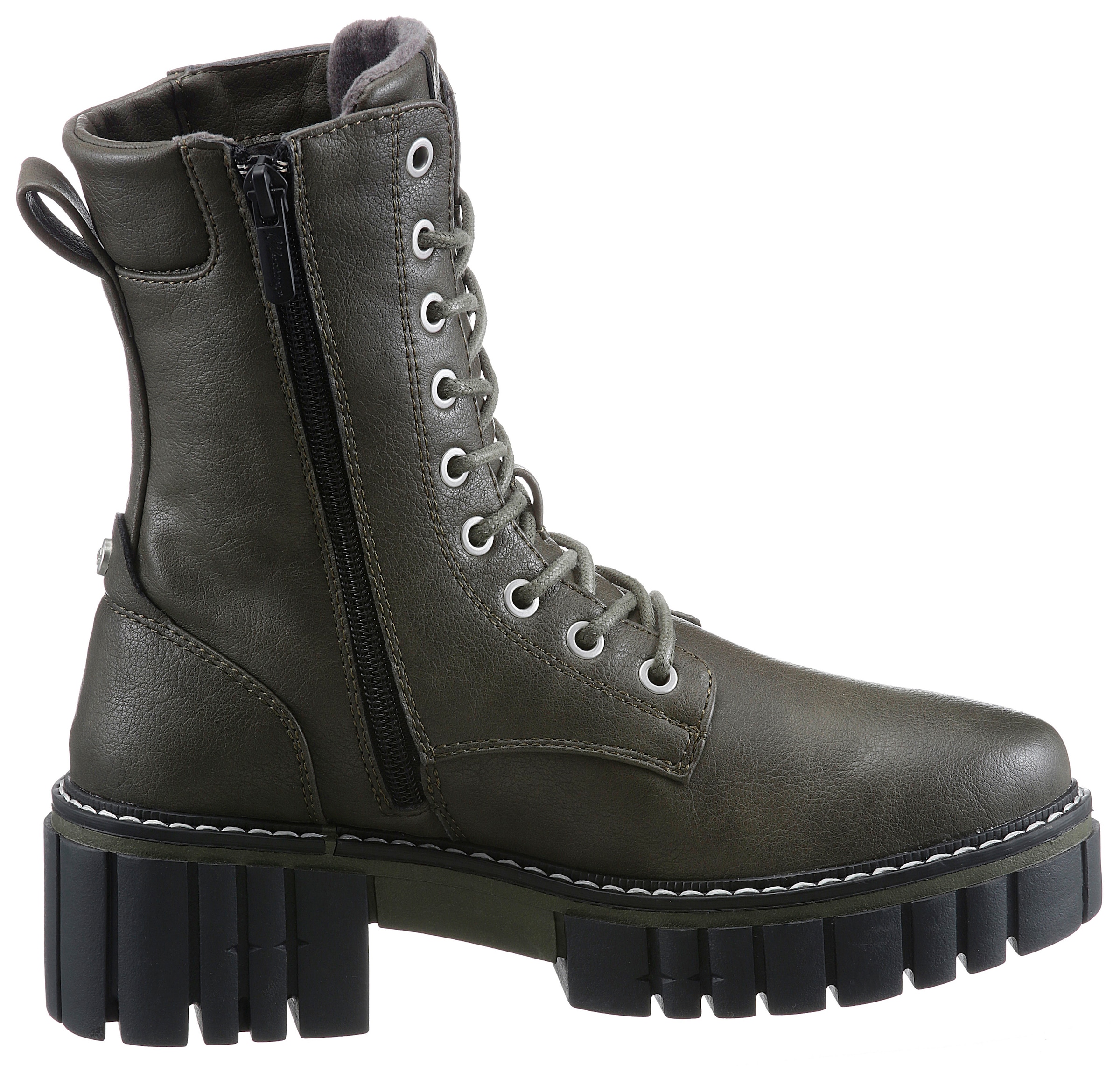 Mustang Shoes Schnürboots, mit Profilsohle