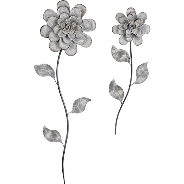 Home affaire Wanddekoobjekt »Blumen«, Wanddeko, aus Metall online bestellen  | Jelmoli-Versand
