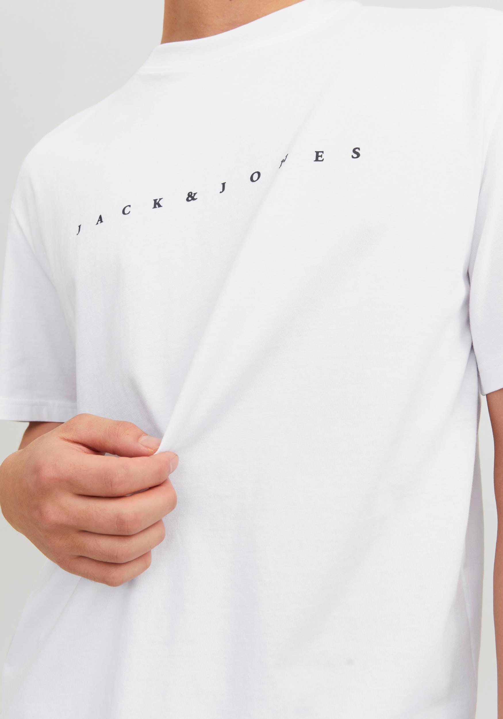 Jack & Jones Rundhalsshirt »JJESTAR mit Pigmentprint und Baumwollgefühl«, mit Pigmentprint