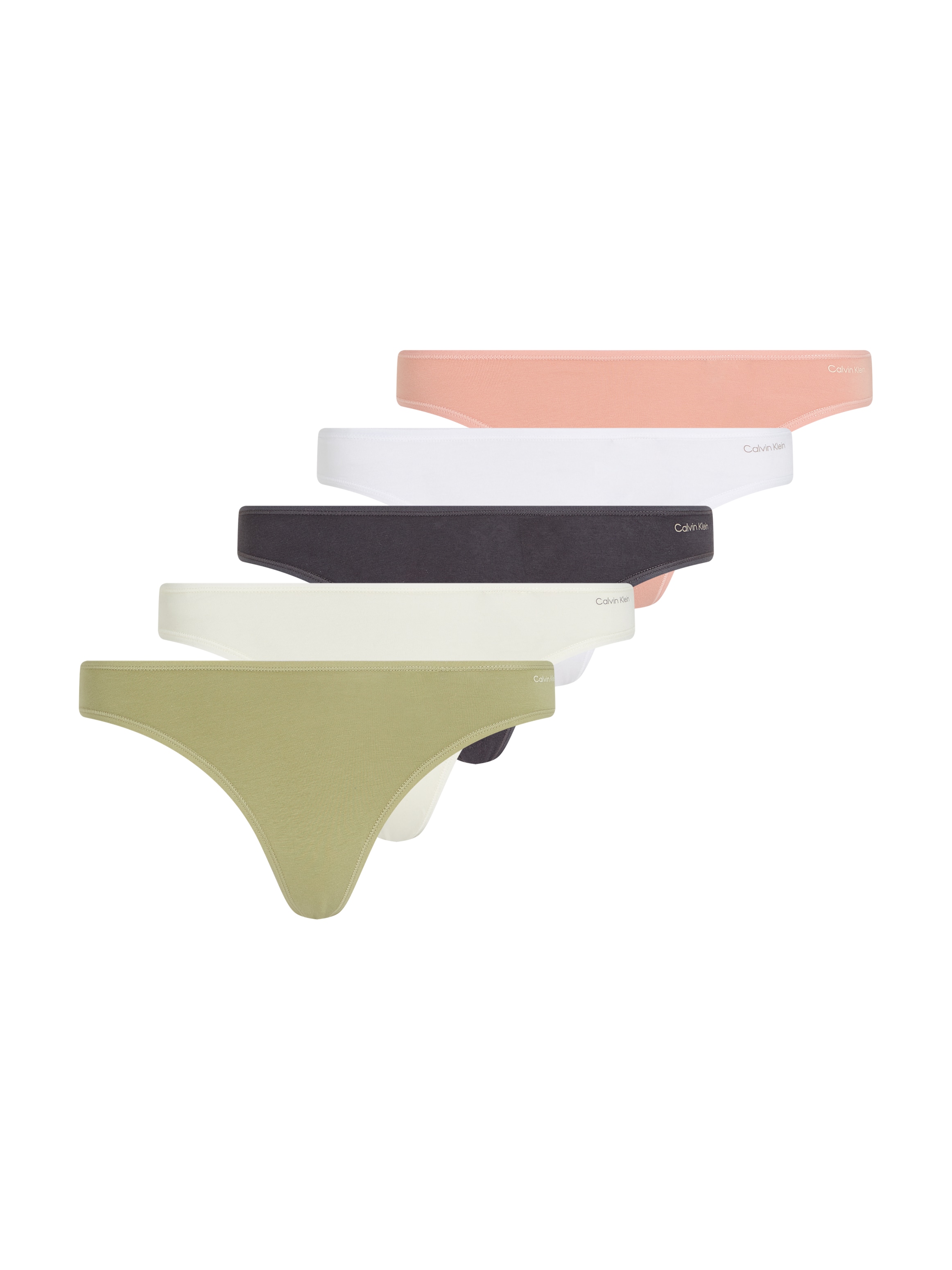 Calvin Klein Underwear Tanga »THONG 5PK« Packung, 5er-Pack, mit Logo-Schriftzug