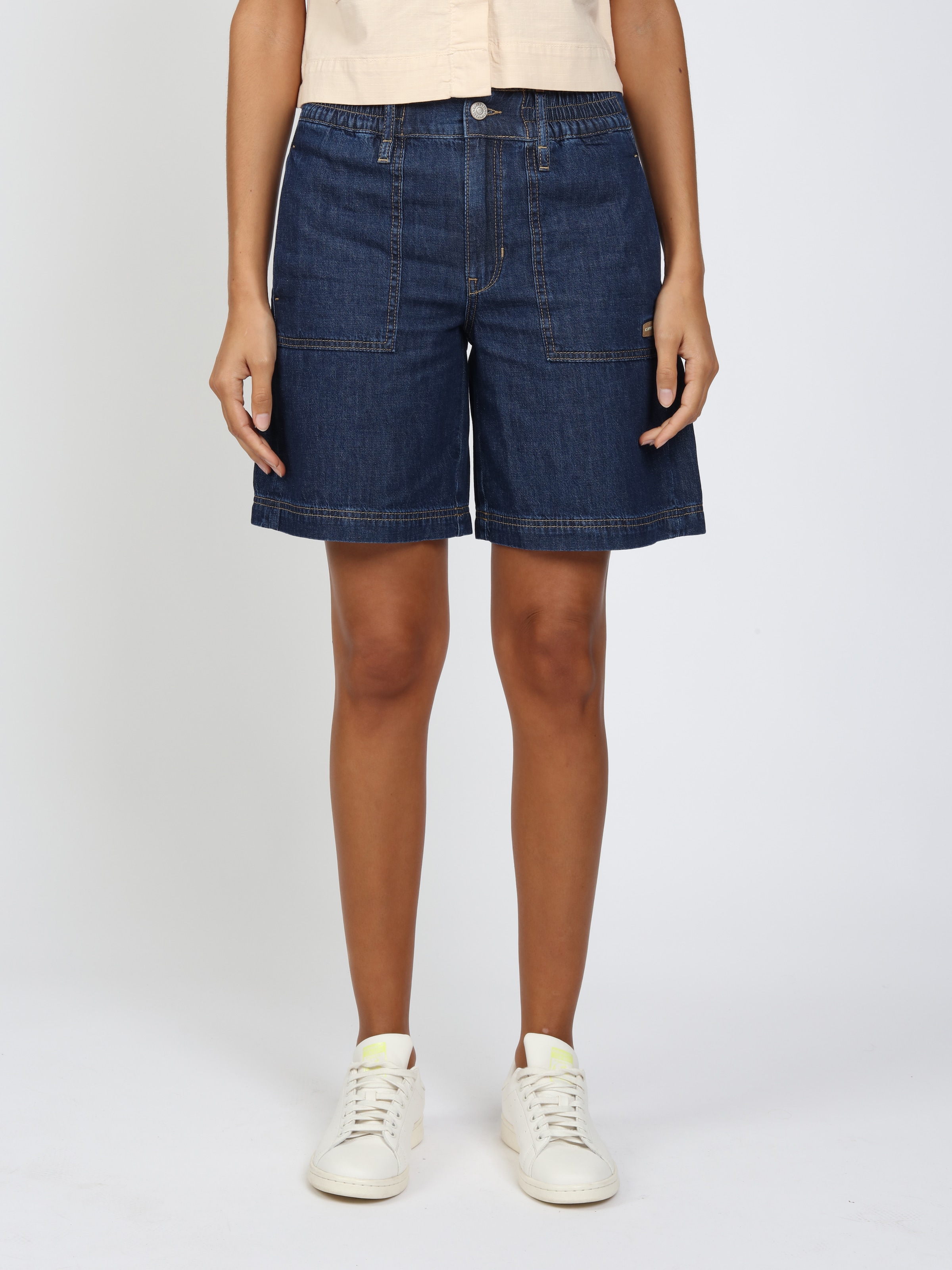 GANG Jeansshorts "94PALOMA SHORTS" Light Denim, Wide Fit