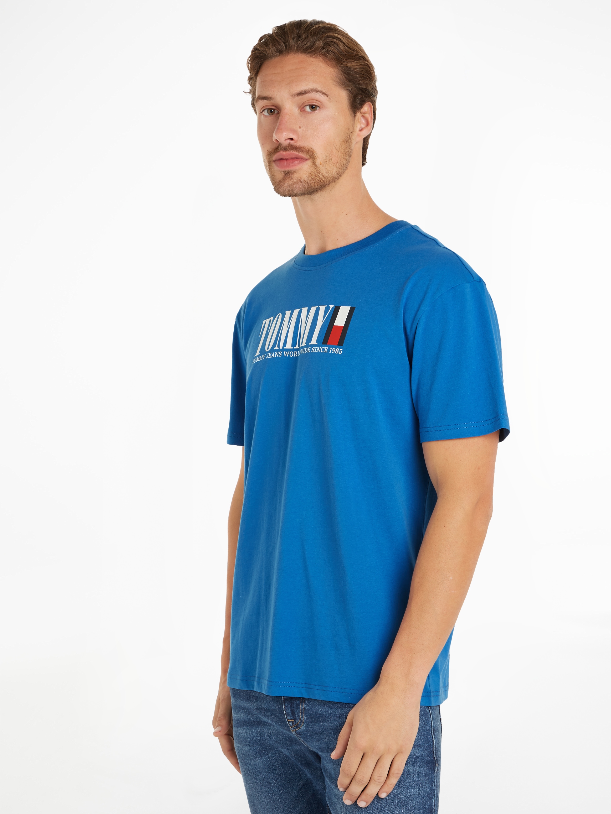 Tommy Jeans T-Shirt »TJM REG TOMMY DNA FLAG TEE EXT«, mit Logoprint