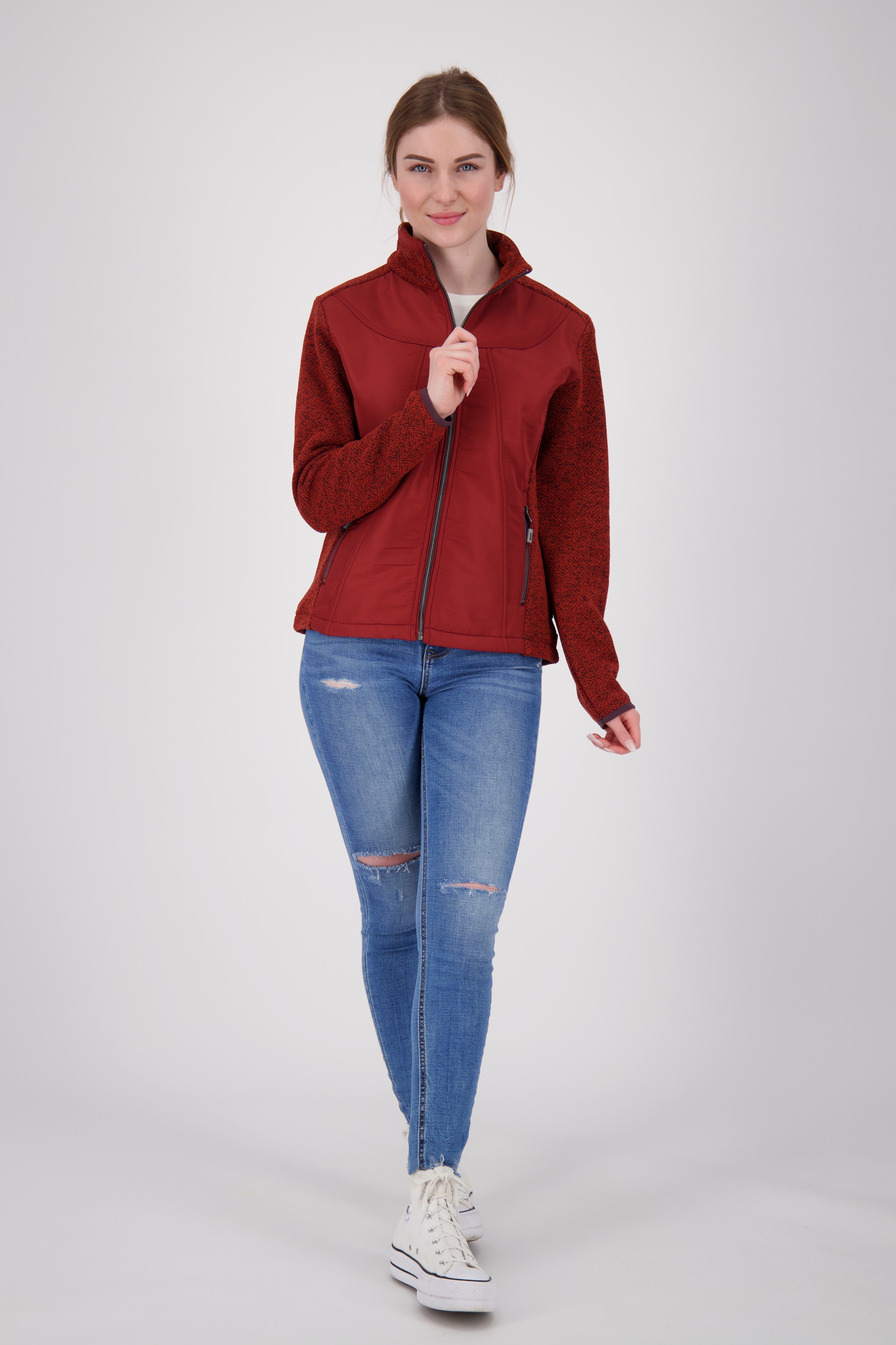 DEPROC Active Strickfleecejacke »LAKE RODELL WOMEN«, auch in Grossen Grössen erhältlich