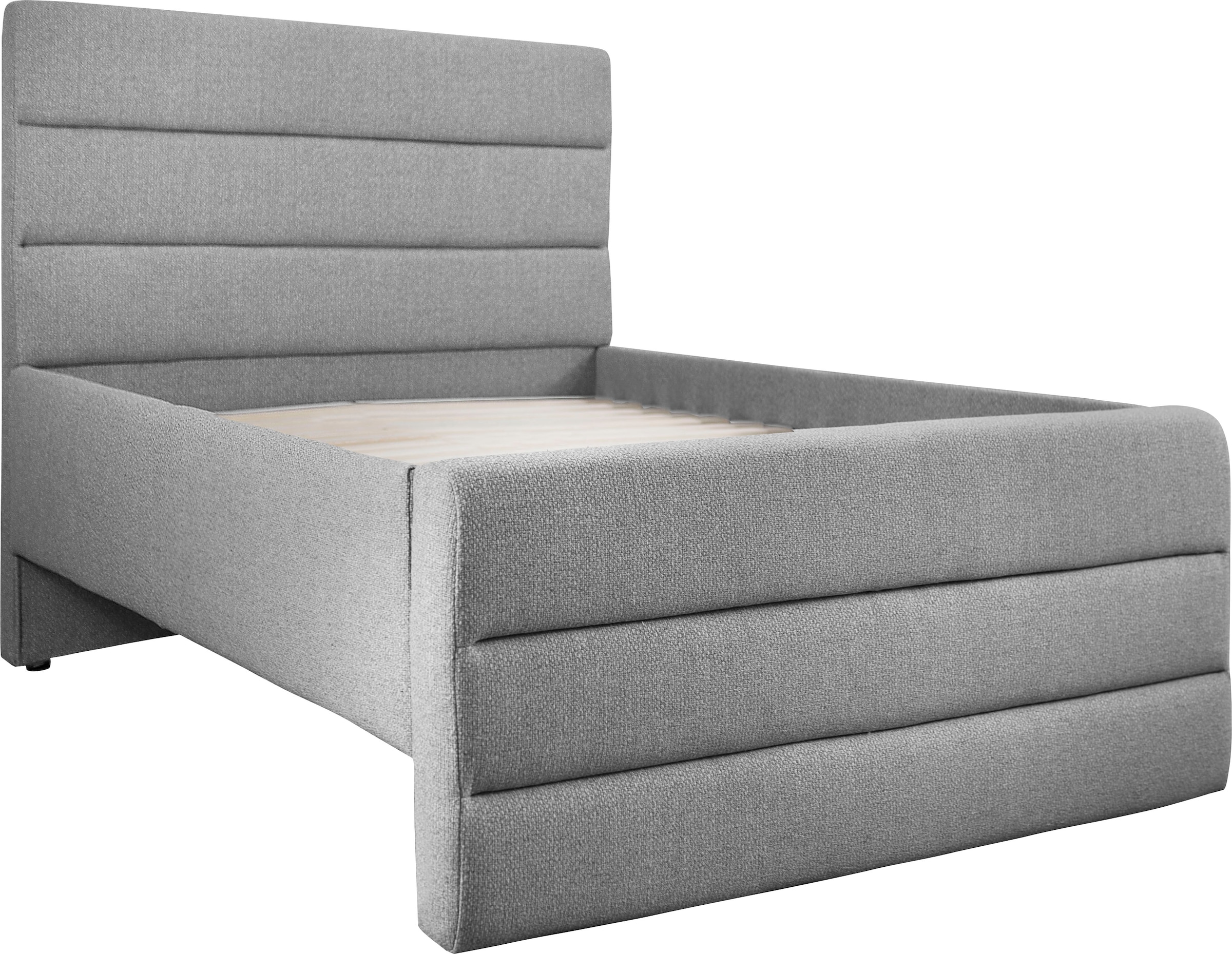 GOODproduct Polsterbett »Merrit«, Quernaht im Kopf- und Fussteil, in 5 Breiten, auch in 220 cm Länge
