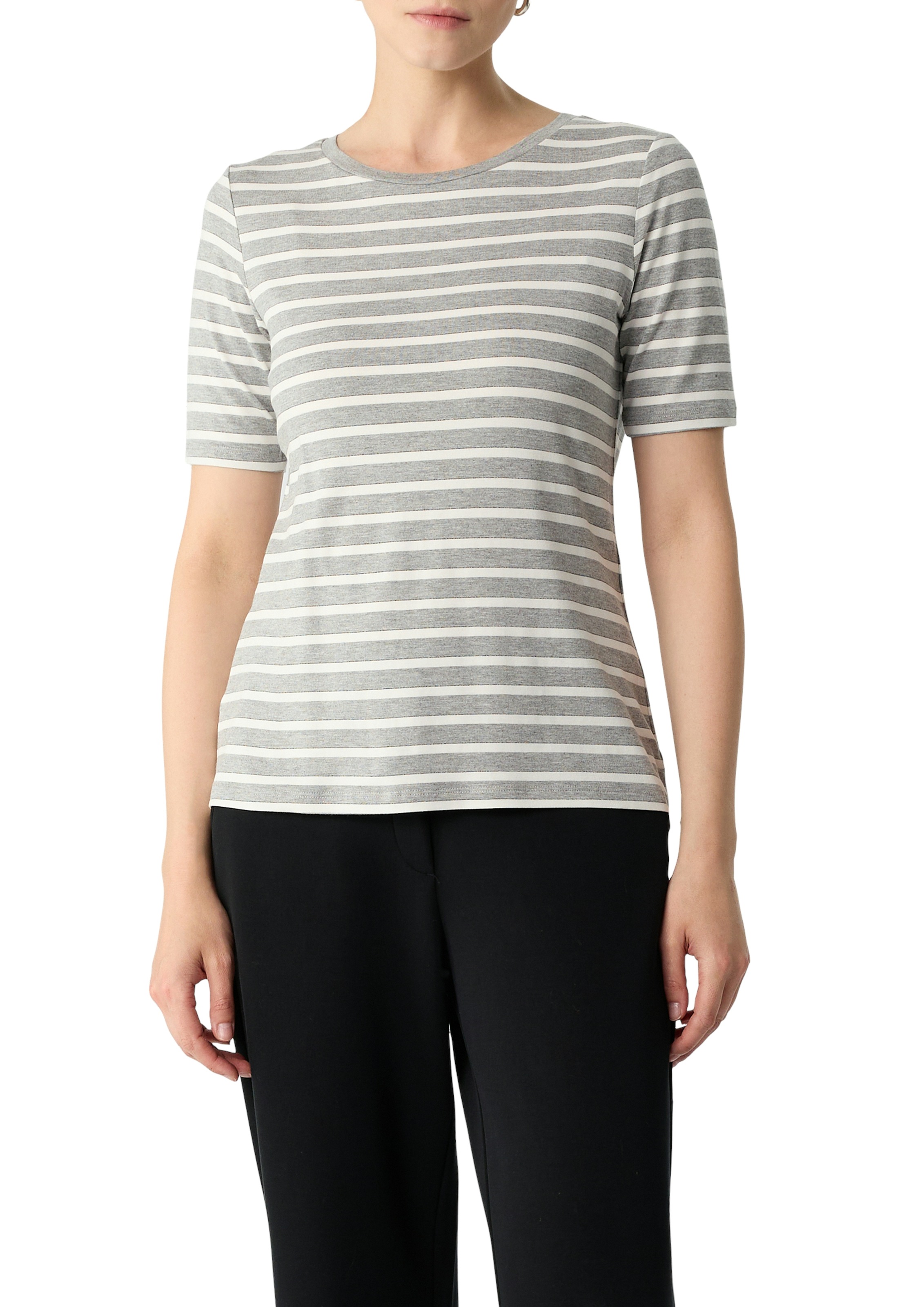 Comma T-Shirt mit Streifen Muster