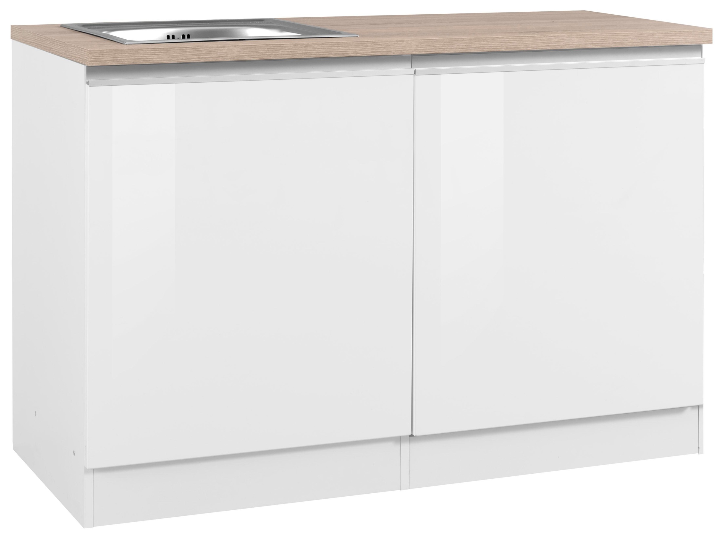 KOCHSTATION Spülenschrank "KS-Ohio" Breite 120 cm, mit Tür/Sockel für Geschirrspüler